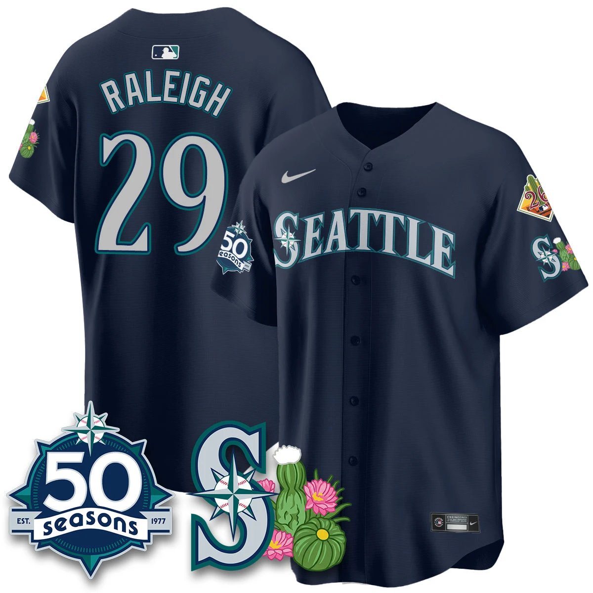 SEA 2026 Spring Training Vapor Limited Jersey - 50th Anniversary - All Stitched by Seattle Mariners