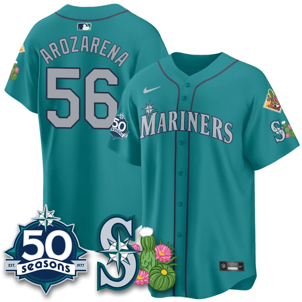SEA 2026 Spring Training Vapor Limited Jersey - 50th Anniversary - All Stitched by Seattle Mariners