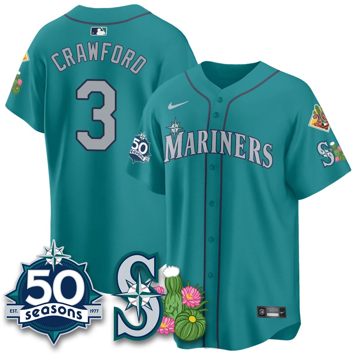 SEA 2026 Spring Training Vapor Limited Jersey - 50th Anniversary - All Stitched by Seattle Mariners