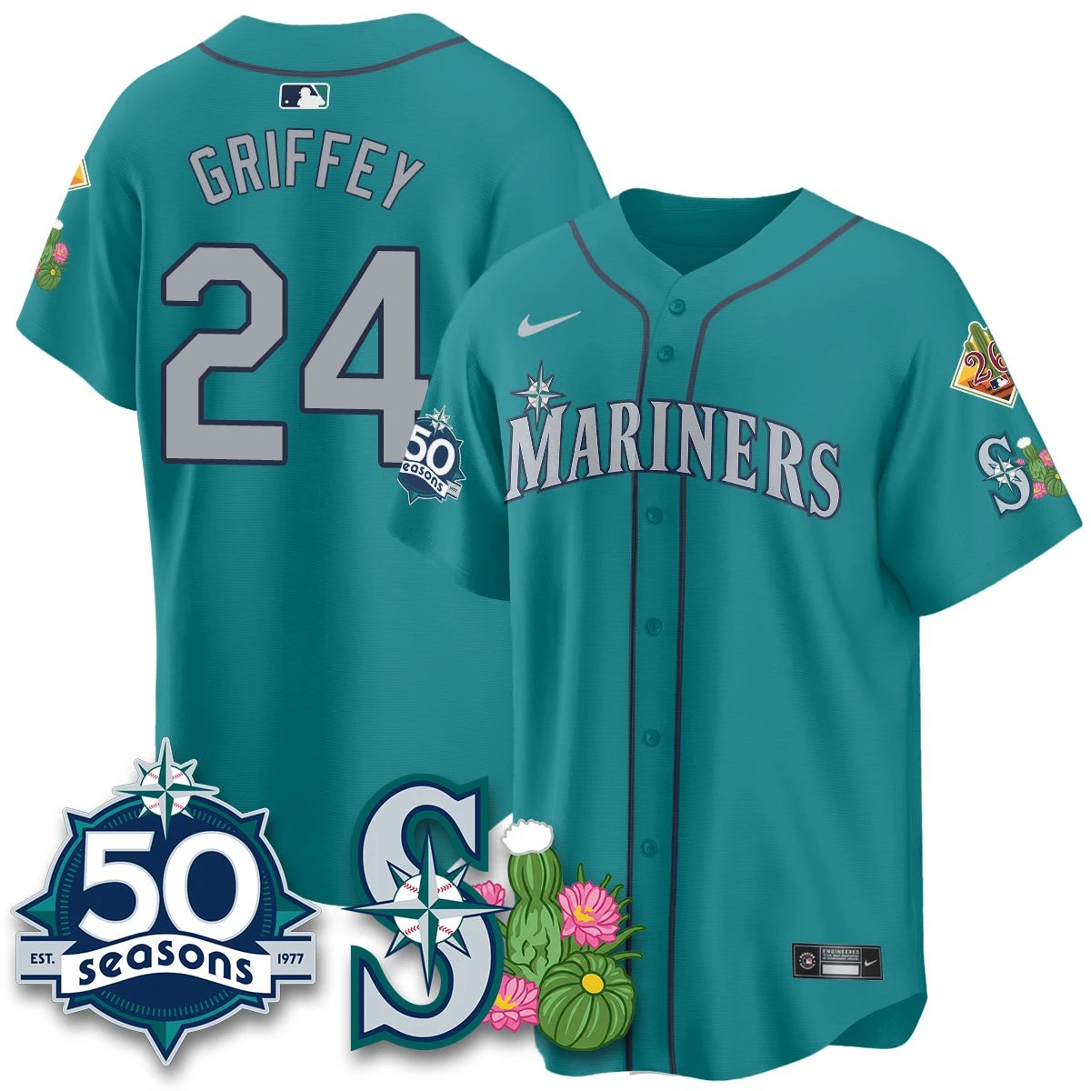 SEA 2026 Spring Training Vapor Limited Jersey - 50th Anniversary - All Stitched by Seattle Mariners