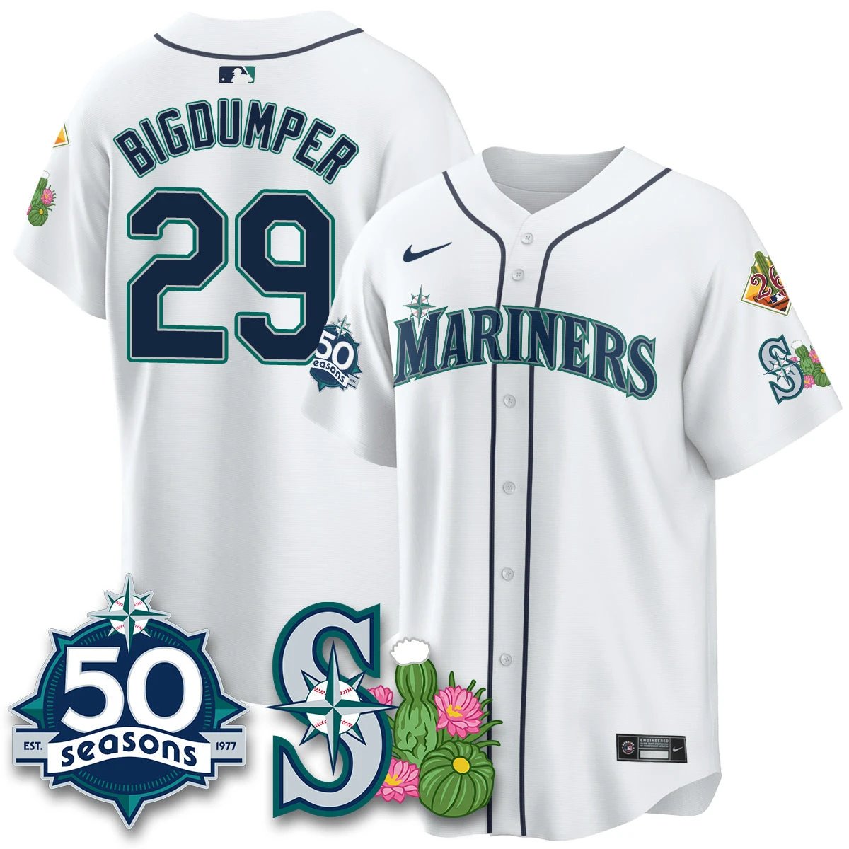 SEA 2026 Spring Training Vapor Limited Jersey - 50th Anniversary - All Stitched by Seattle Mariners