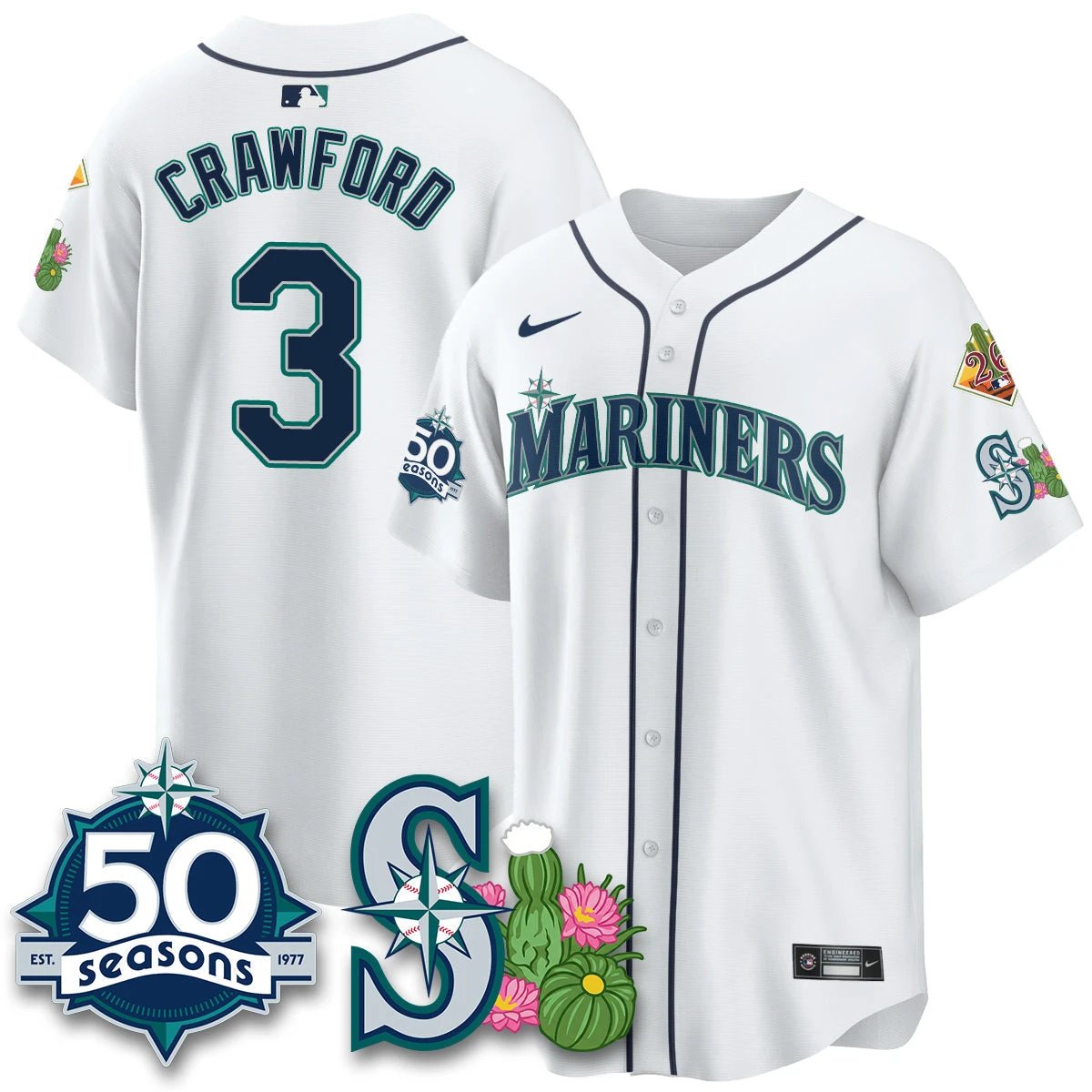 SEA 2026 Spring Training Vapor Limited Jersey - 50th Anniversary - All Stitched by Seattle Mariners