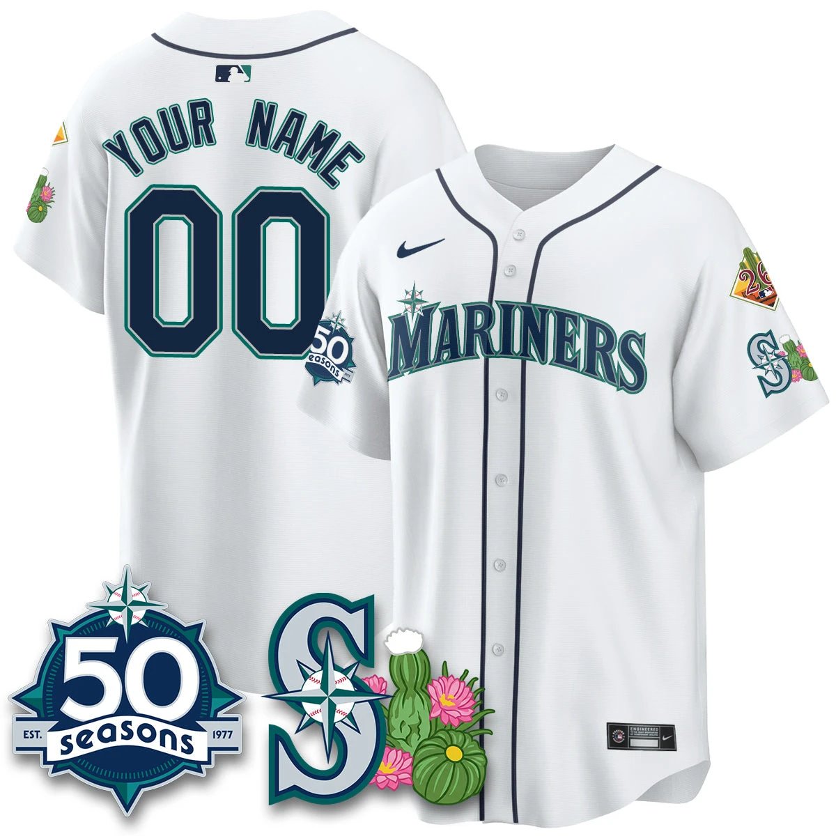 Custom SEA 2026 Spring Training Vapor Limited Jersey - 50th Anniversary - All Stitched by Seattle Mariners
