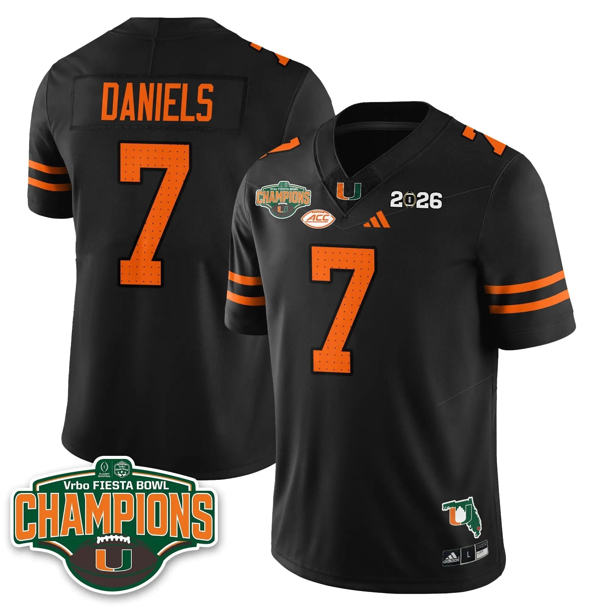 MIA Football Vapor Limited Jersey V2 - Fiesta Bowl Champions by Miami Hurricanes