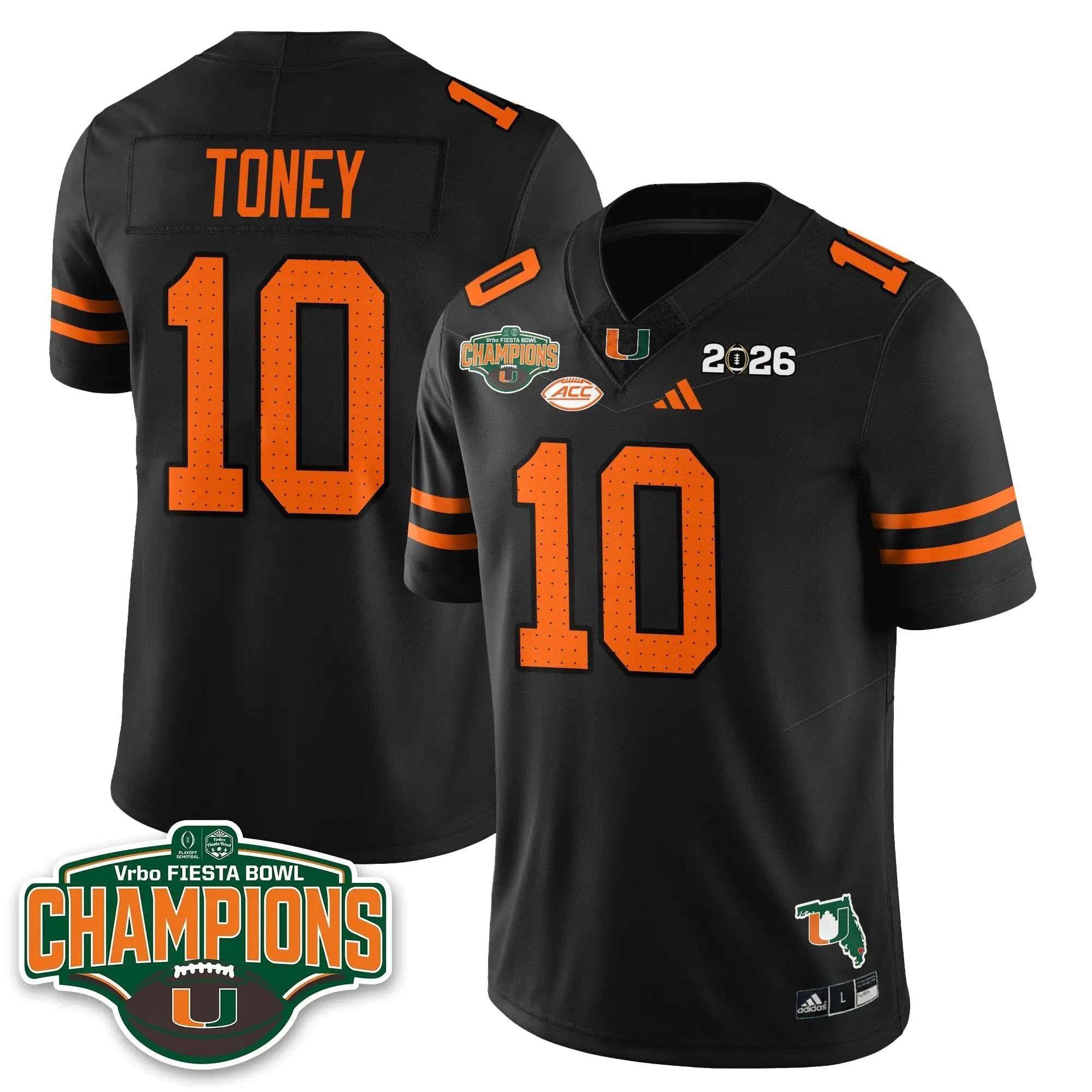 MIA Football Vapor Limited Jersey V2 - Fiesta Bowl Champions by Miami Hurricanes