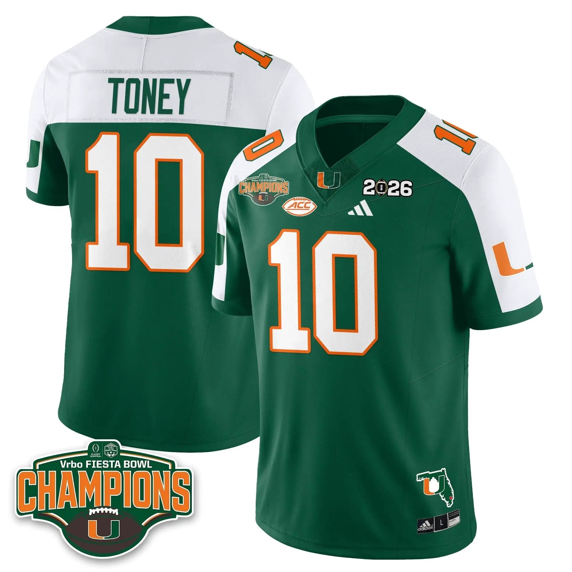 MIA Football Vapor Limited Jersey V2 - Fiesta Bowl Champions by Miami Hurricanes