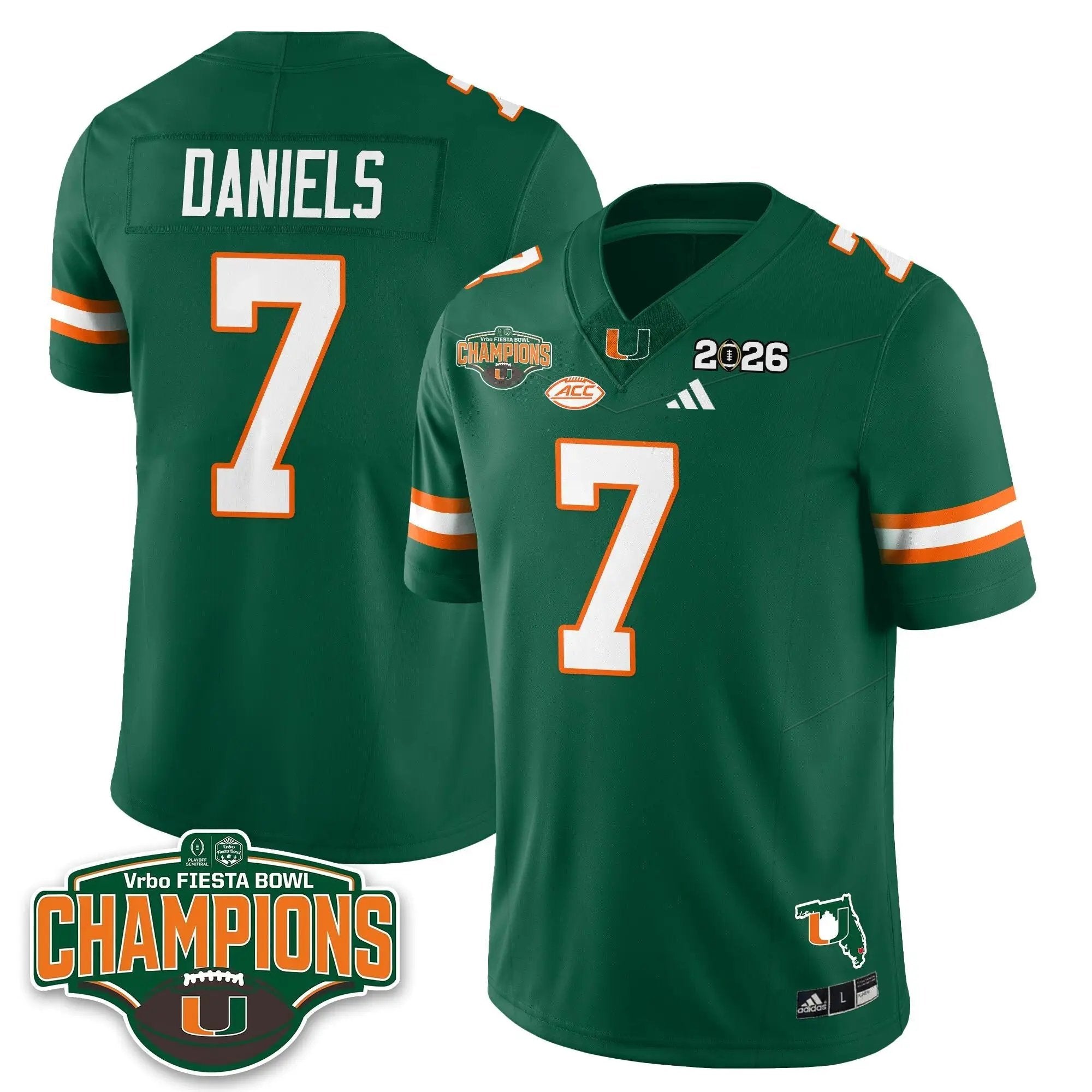 MIA Football Vapor Limited Jersey V2 - Fiesta Bowl Champions by Miami Hurricanes