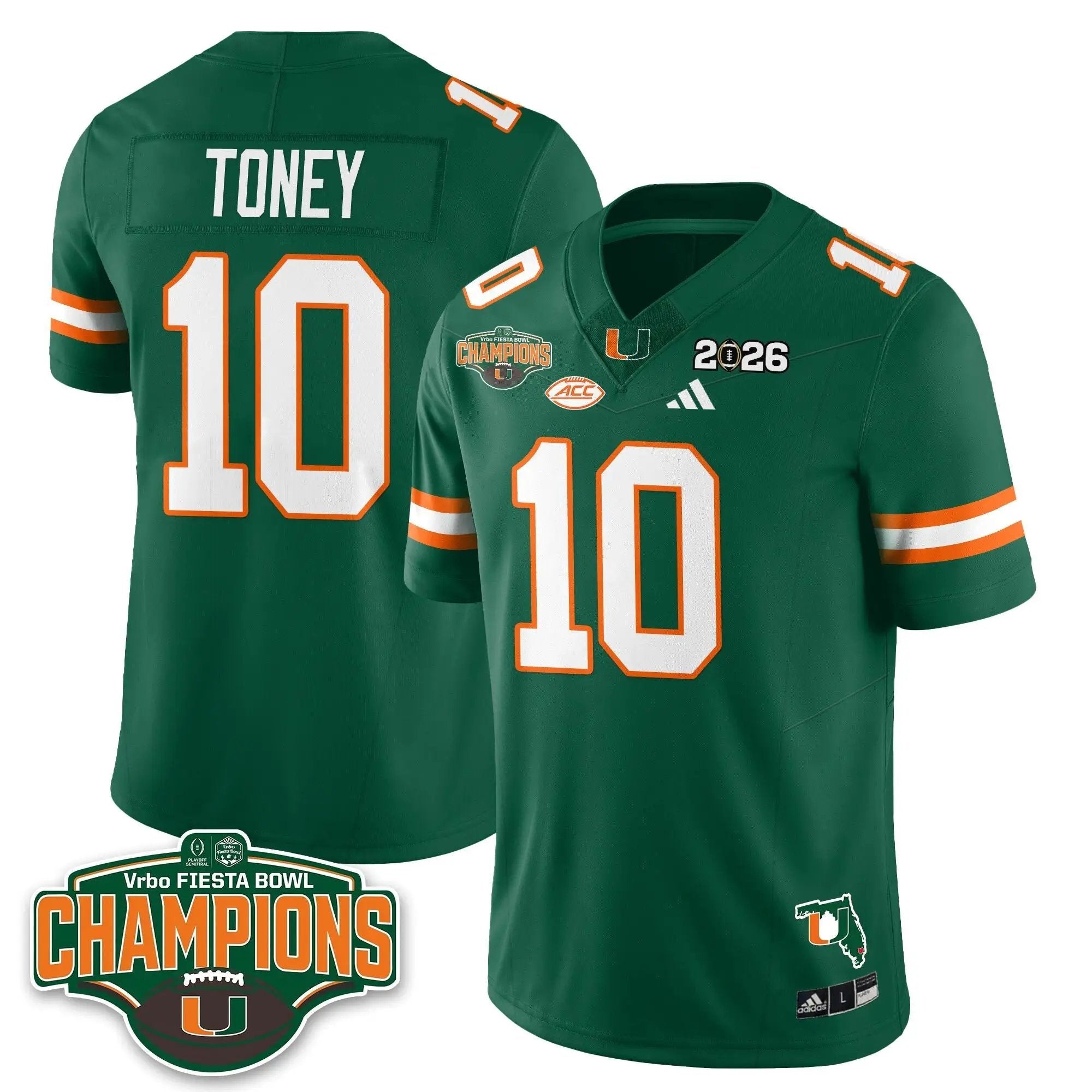 MIA Football Vapor Limited Jersey V2 - Fiesta Bowl Champions by Miami Hurricanes