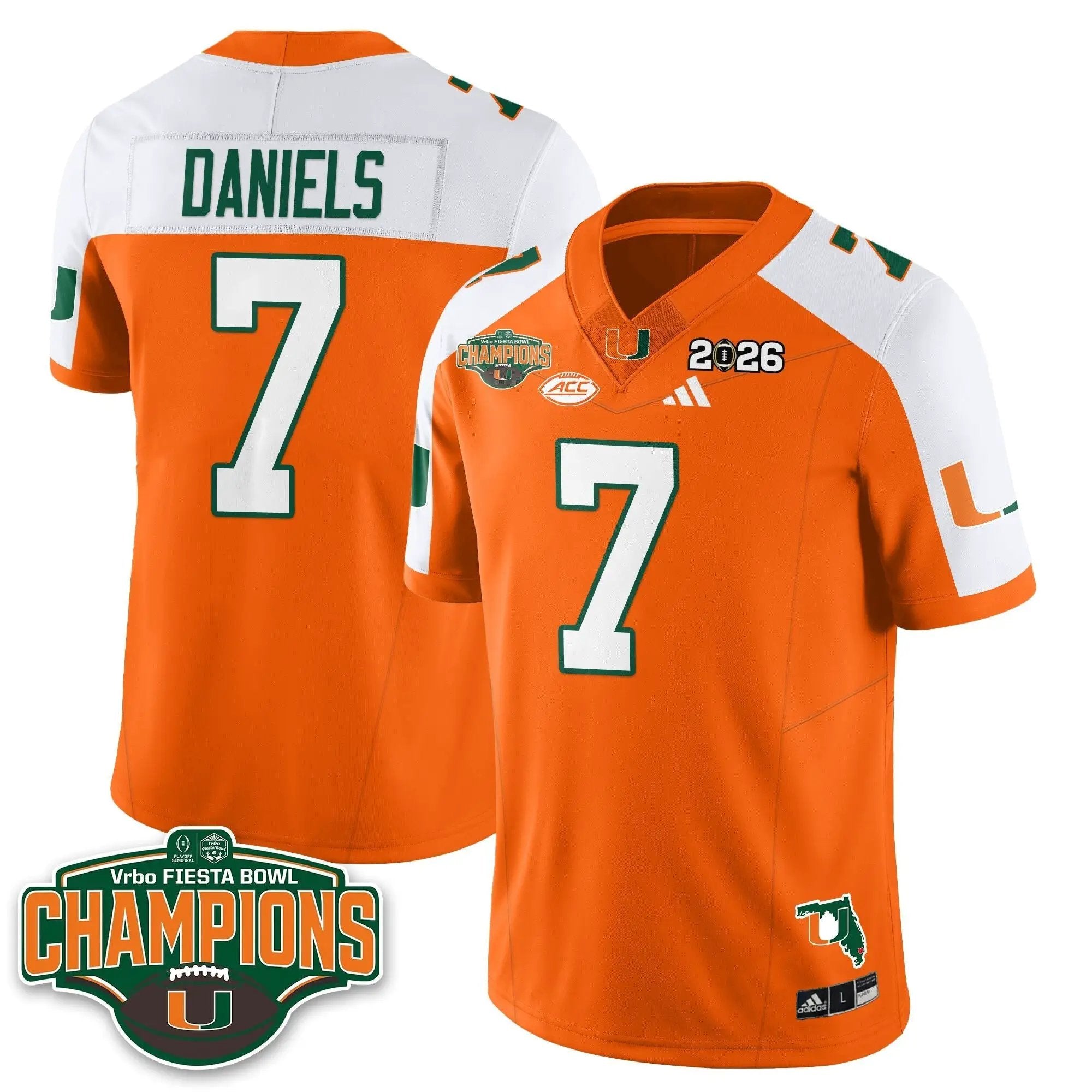 MIA Football Vapor Limited Jersey V2 - Fiesta Bowl Champions by Miami Hurricanes