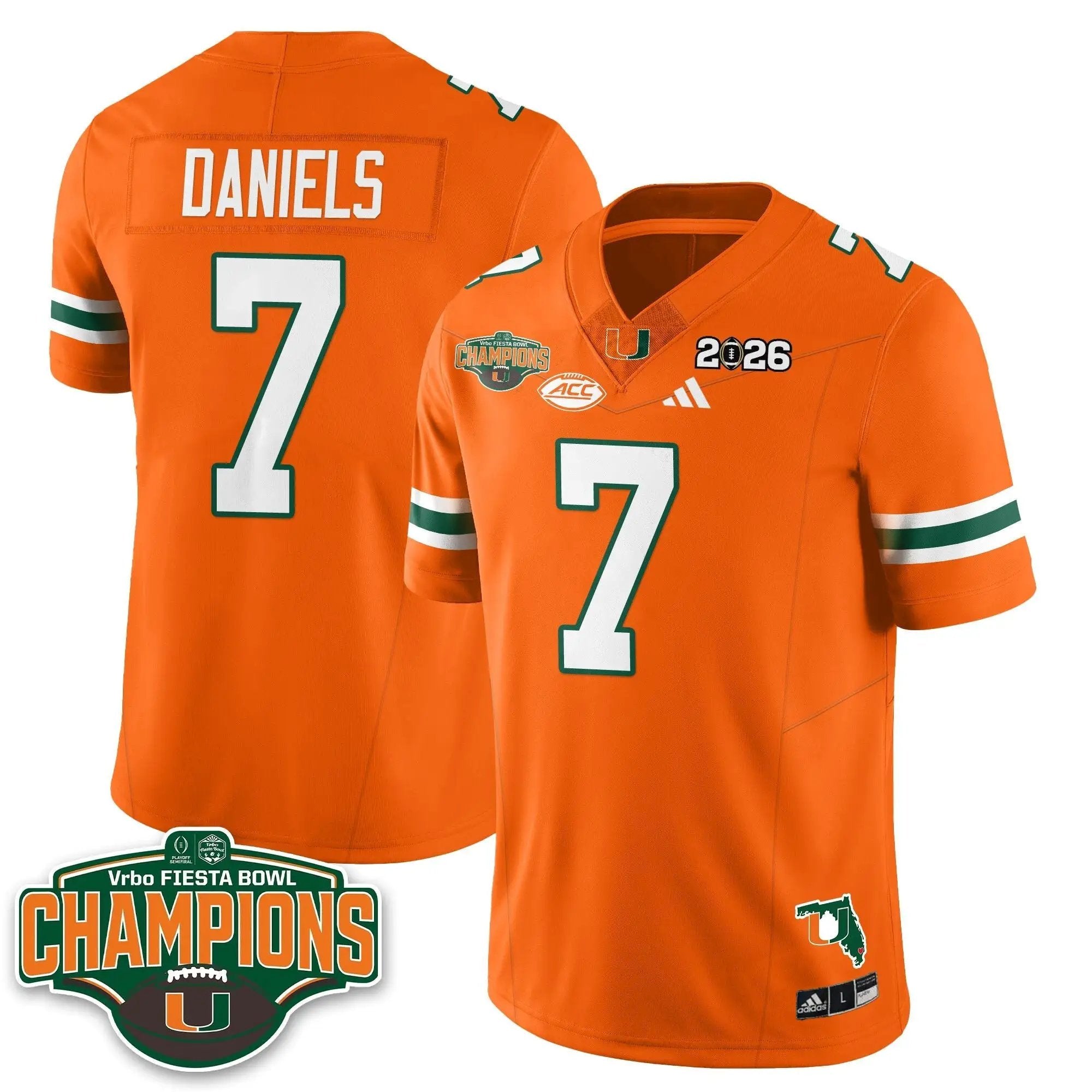 MIA Football Vapor Limited Jersey V2 - Fiesta Bowl Champions by Miami Hurricanes