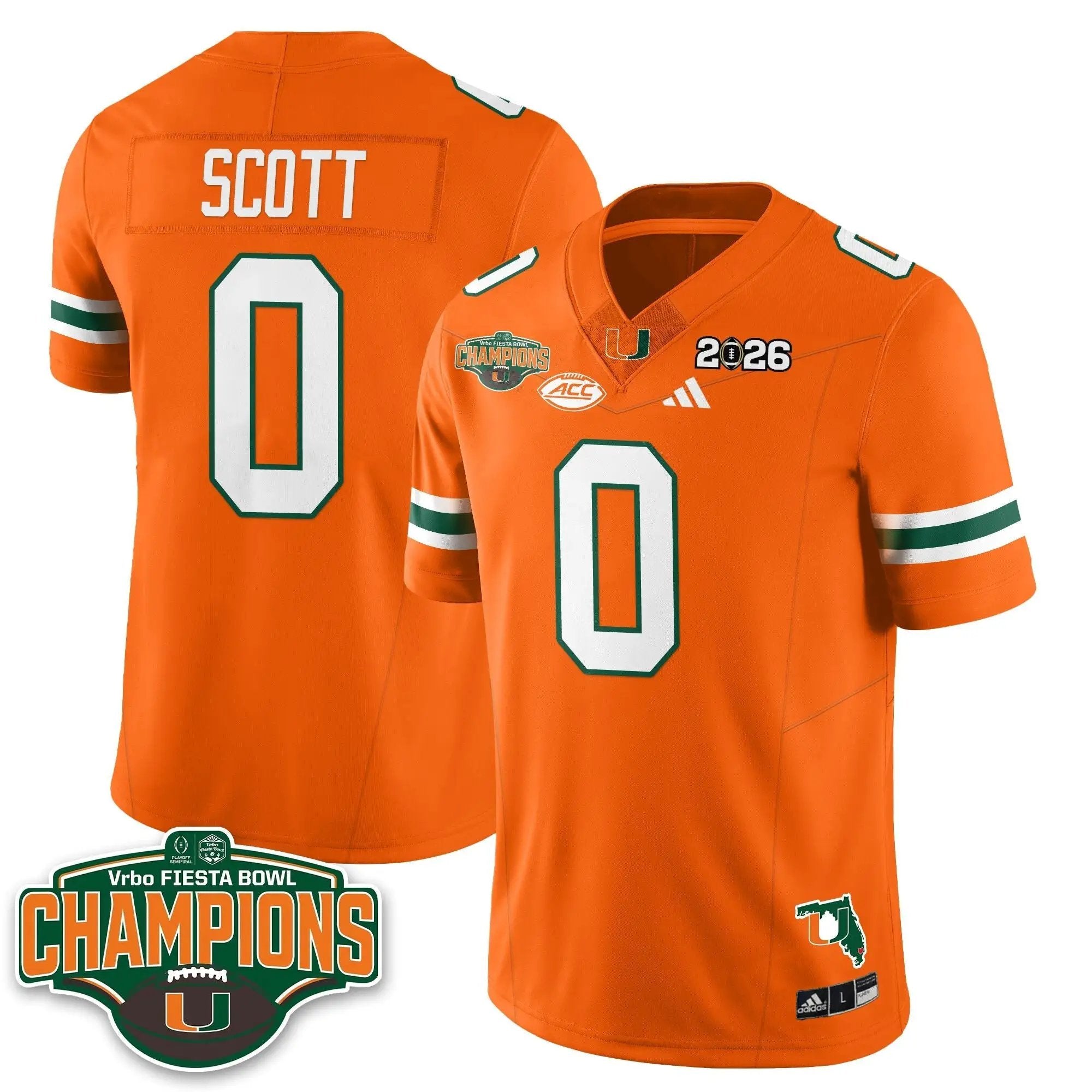 MIA Football Vapor Limited Jersey V2 - Fiesta Bowl Champions by Miami Hurricanes