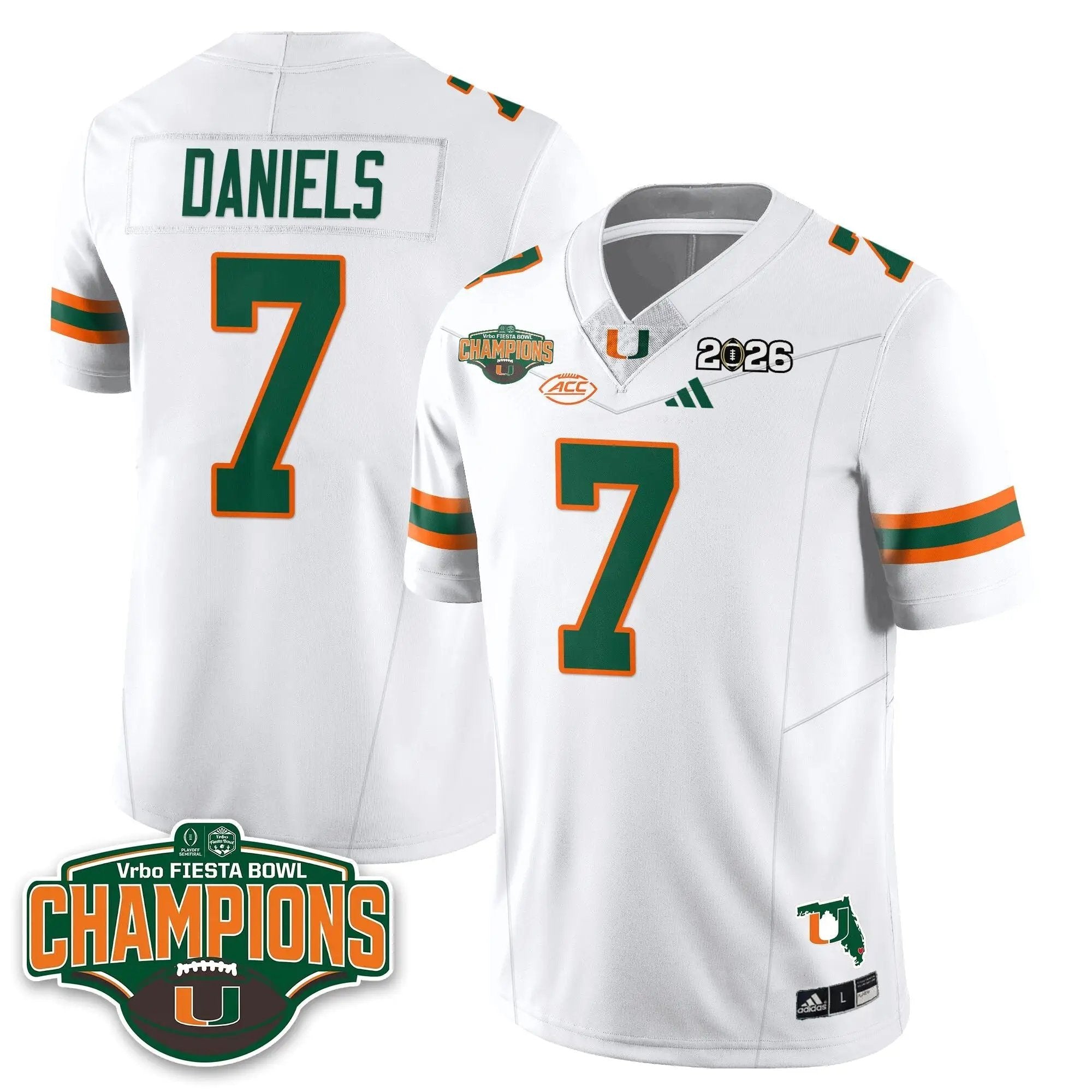 MIA Football Vapor Limited Jersey V2 - Fiesta Bowl Champions by Miami Hurricanes