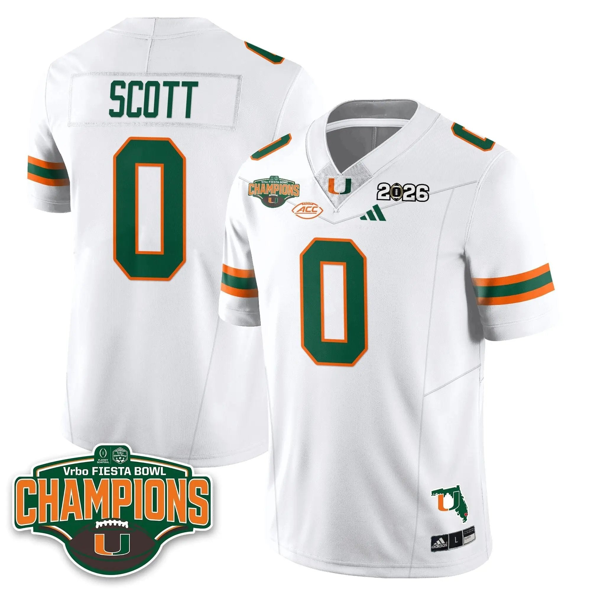MIA Football Vapor Limited Jersey V2 - Fiesta Bowl Champions by Miami Hurricanes