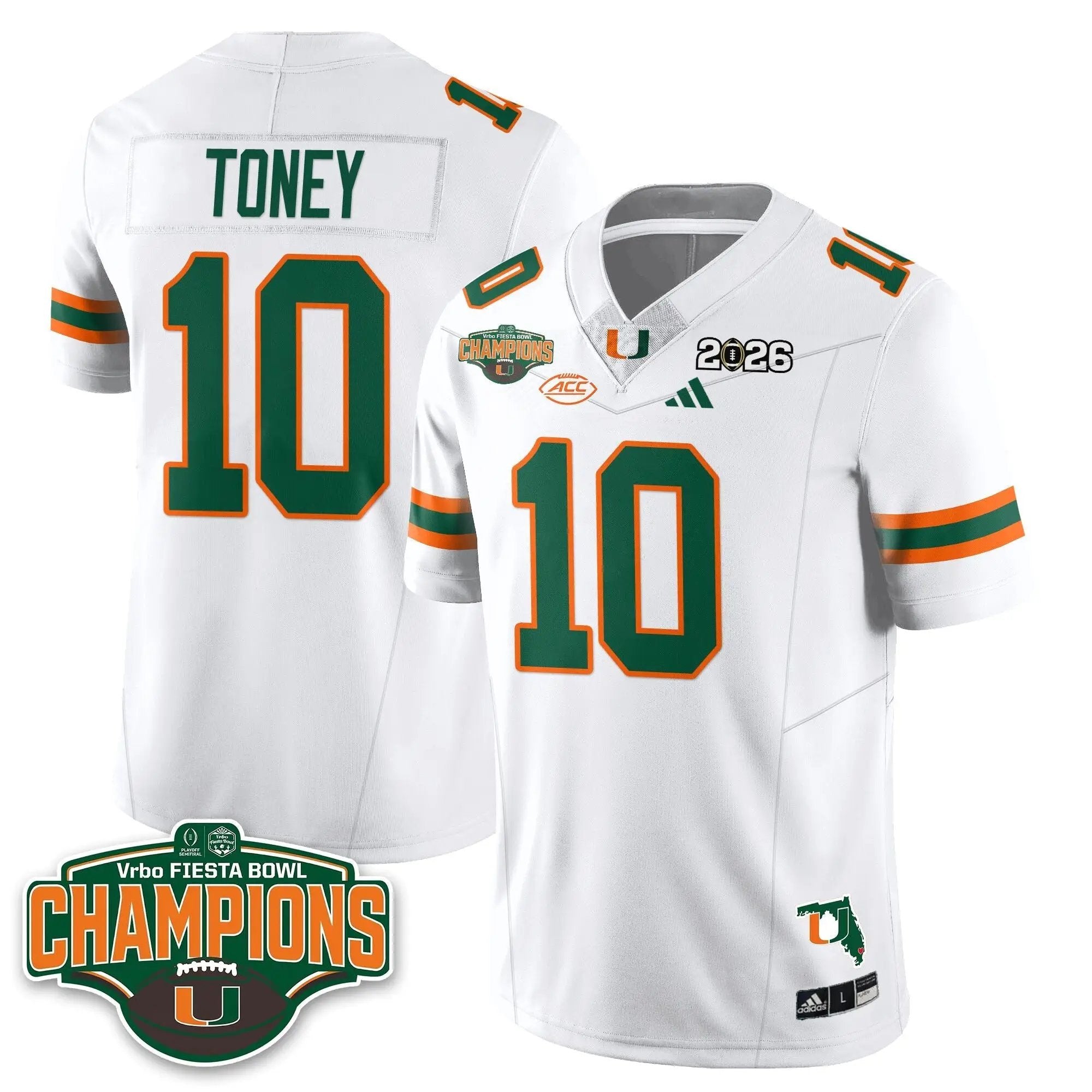 MIA Football Vapor Limited Jersey V2 - Fiesta Bowl Champions by Miami Hurricanes