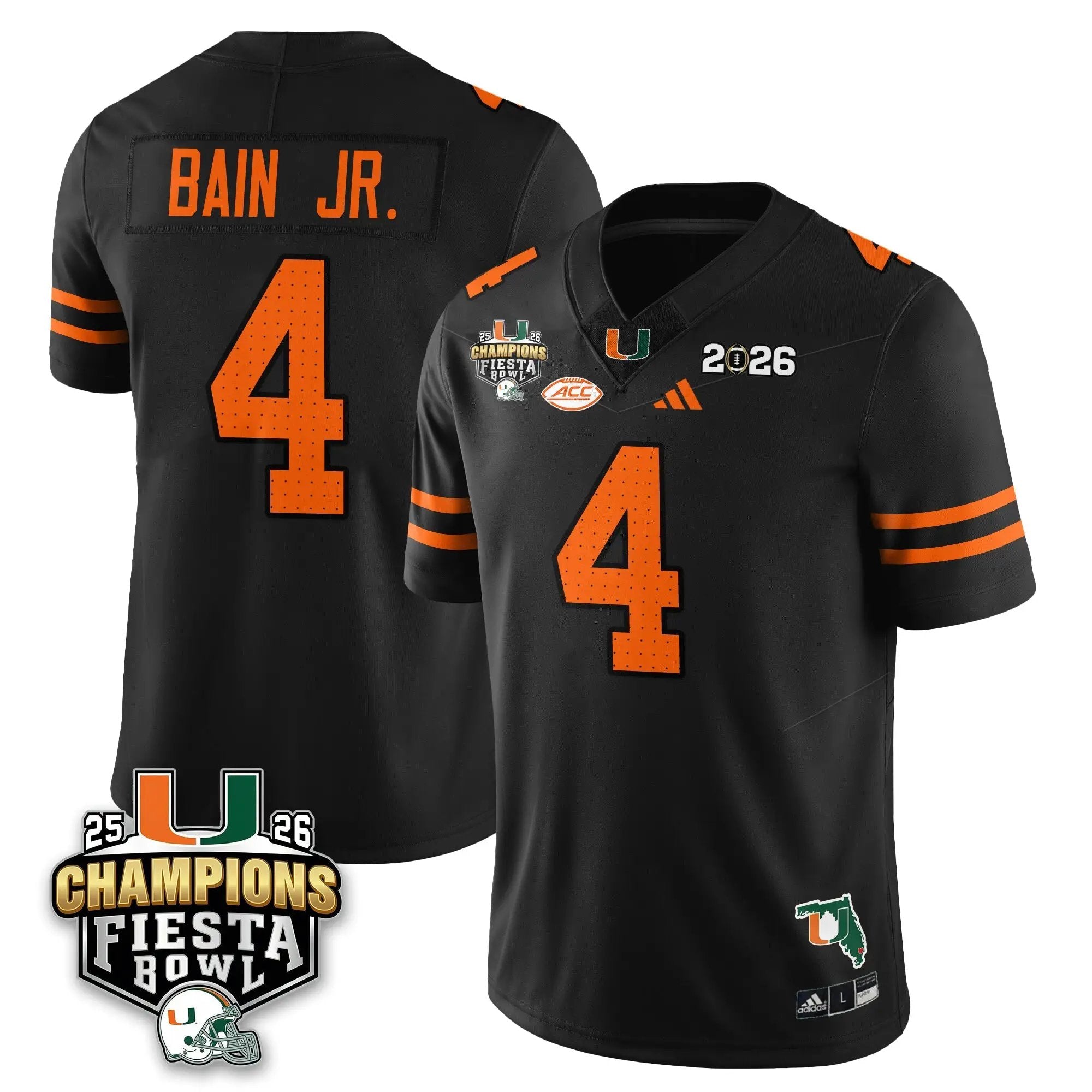 MIA Football Vapor Limited Jersey V3 - Fiesta Bowl Champions by Miami Hurricanes