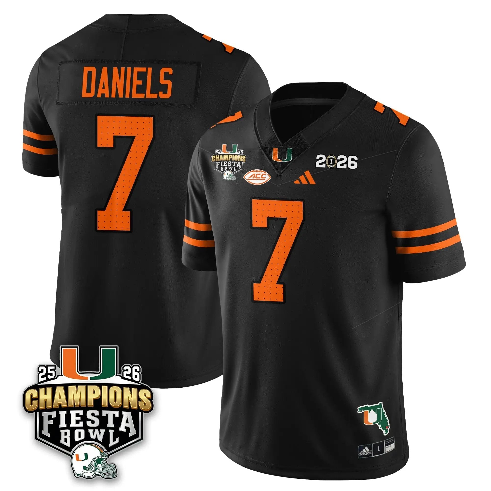 MIA Football Vapor Limited Jersey V3 - Fiesta Bowl Champions by Miami Hurricanes