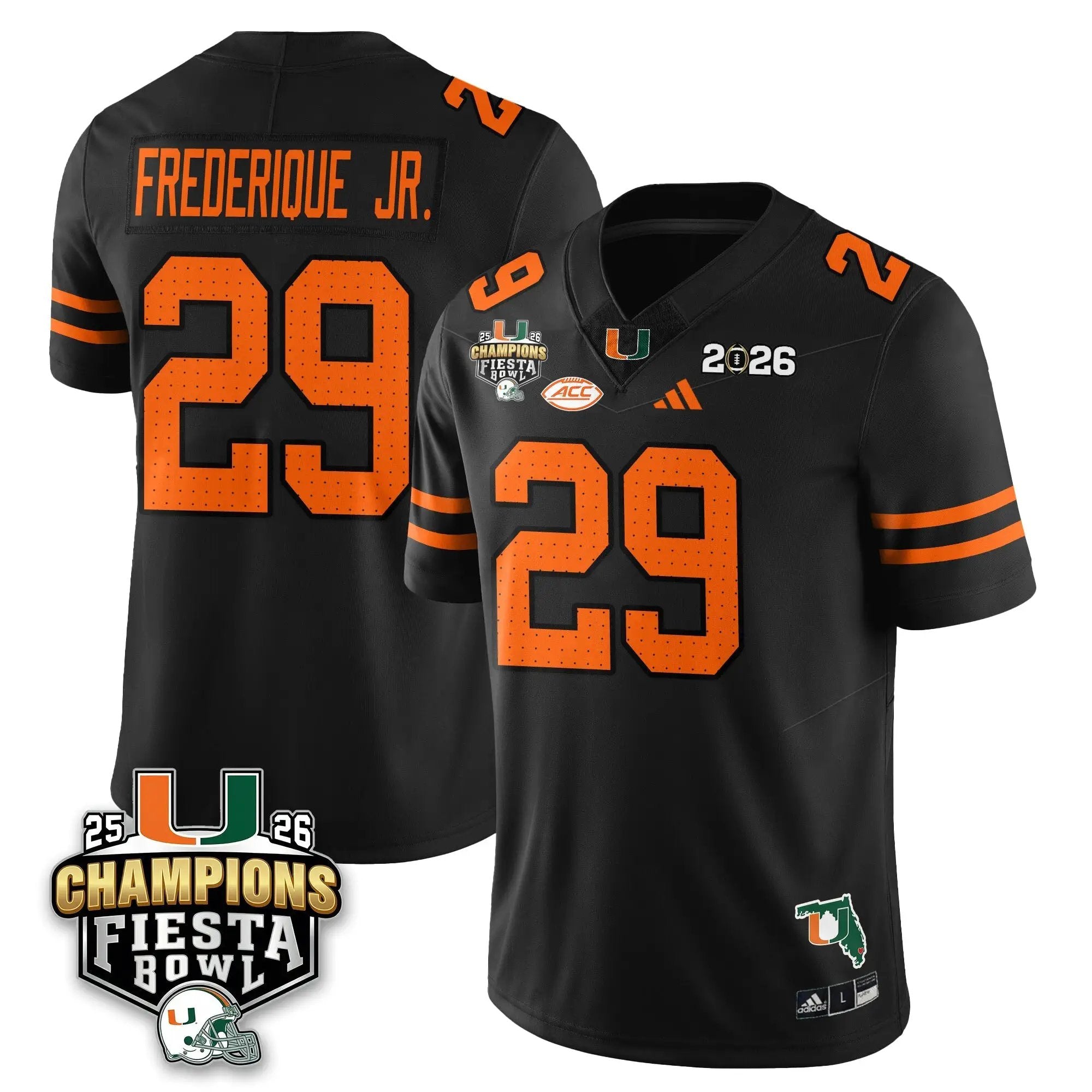 MIA Football Vapor Limited Jersey V3 - Fiesta Bowl Champions by Miami Hurricanes