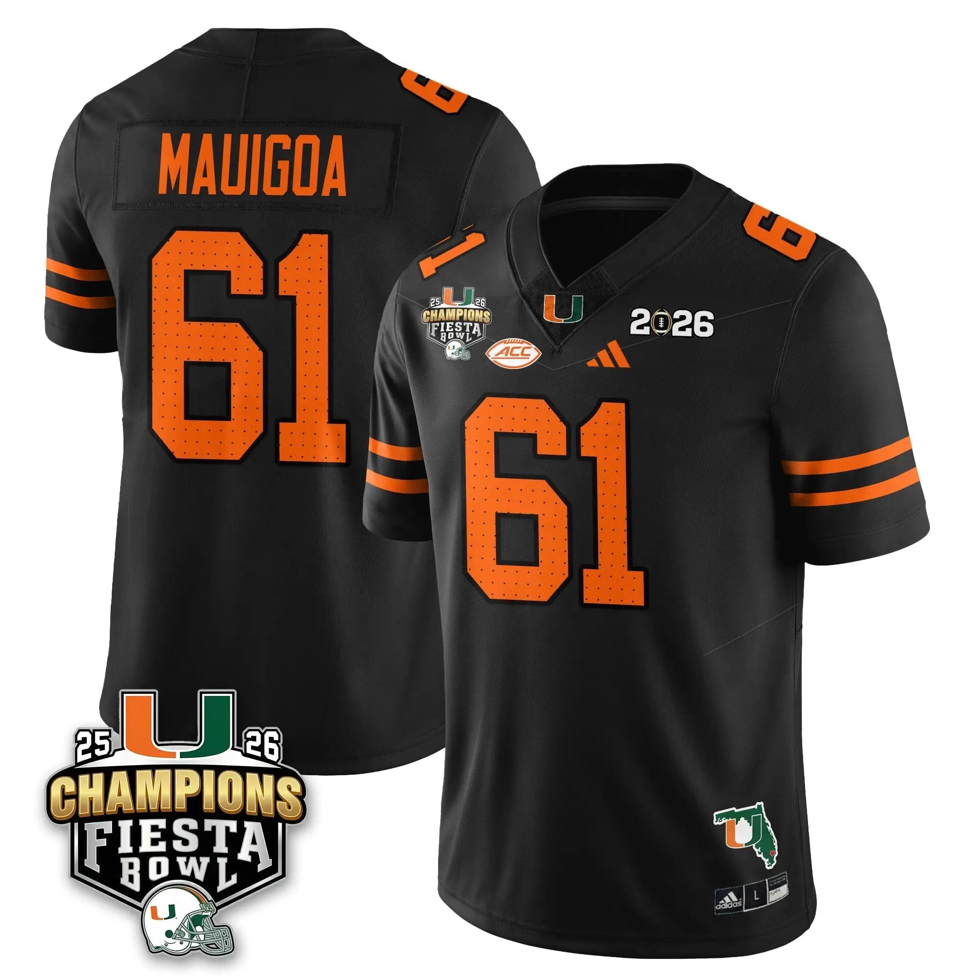 MIA Football Vapor Limited Jersey V3 - Fiesta Bowl Champions by Miami Hurricanes