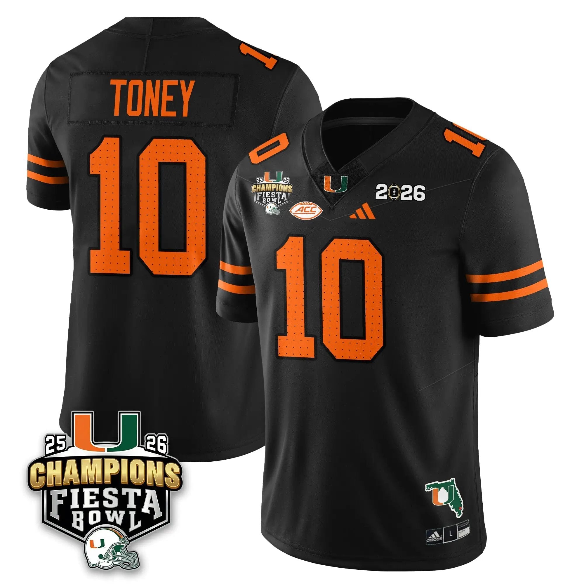 MIA Football Vapor Limited Jersey V3 - Fiesta Bowl Champions by Miami Hurricanes