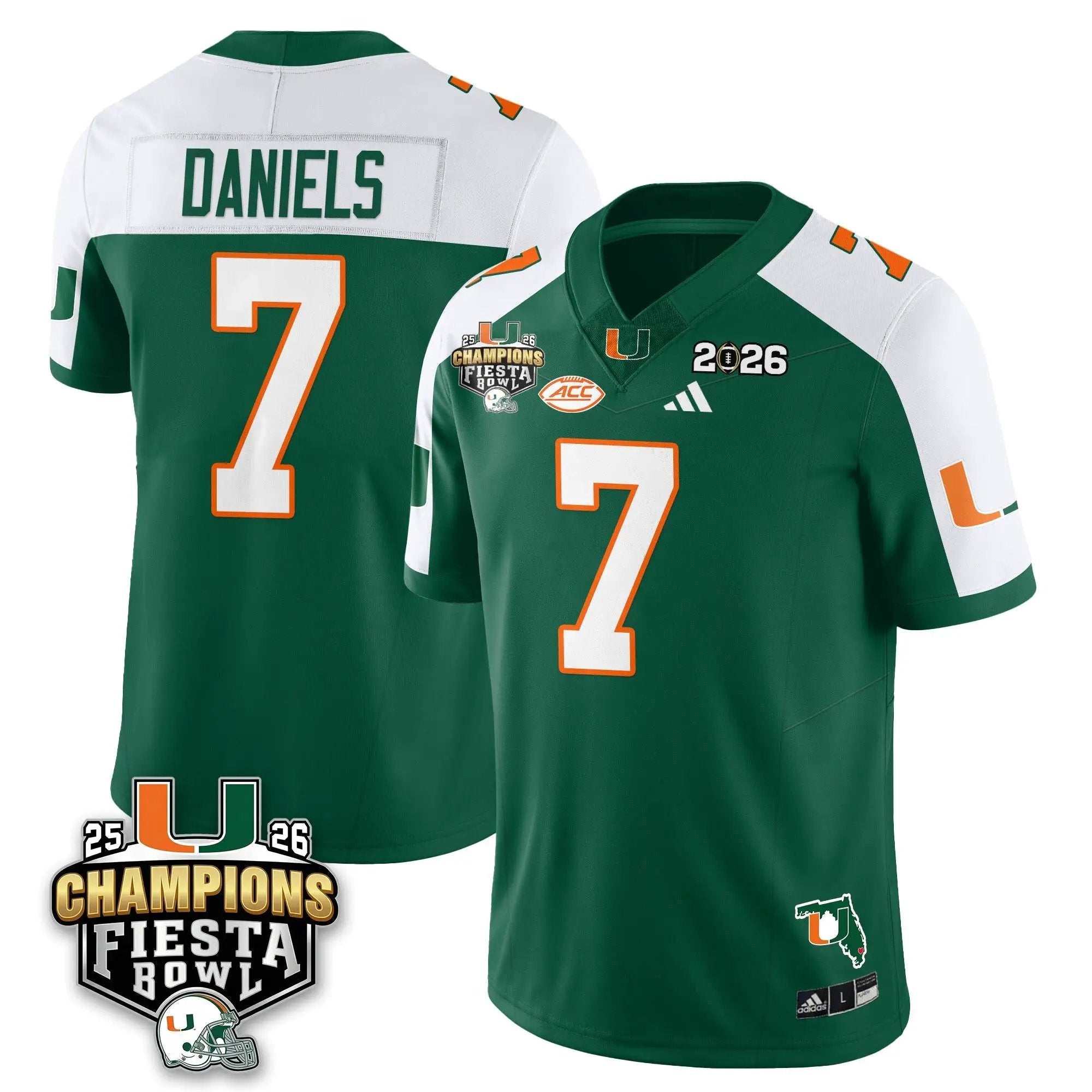 MIA Football Vapor Limited Jersey V3 - Fiesta Bowl Champions by Miami Hurricanes