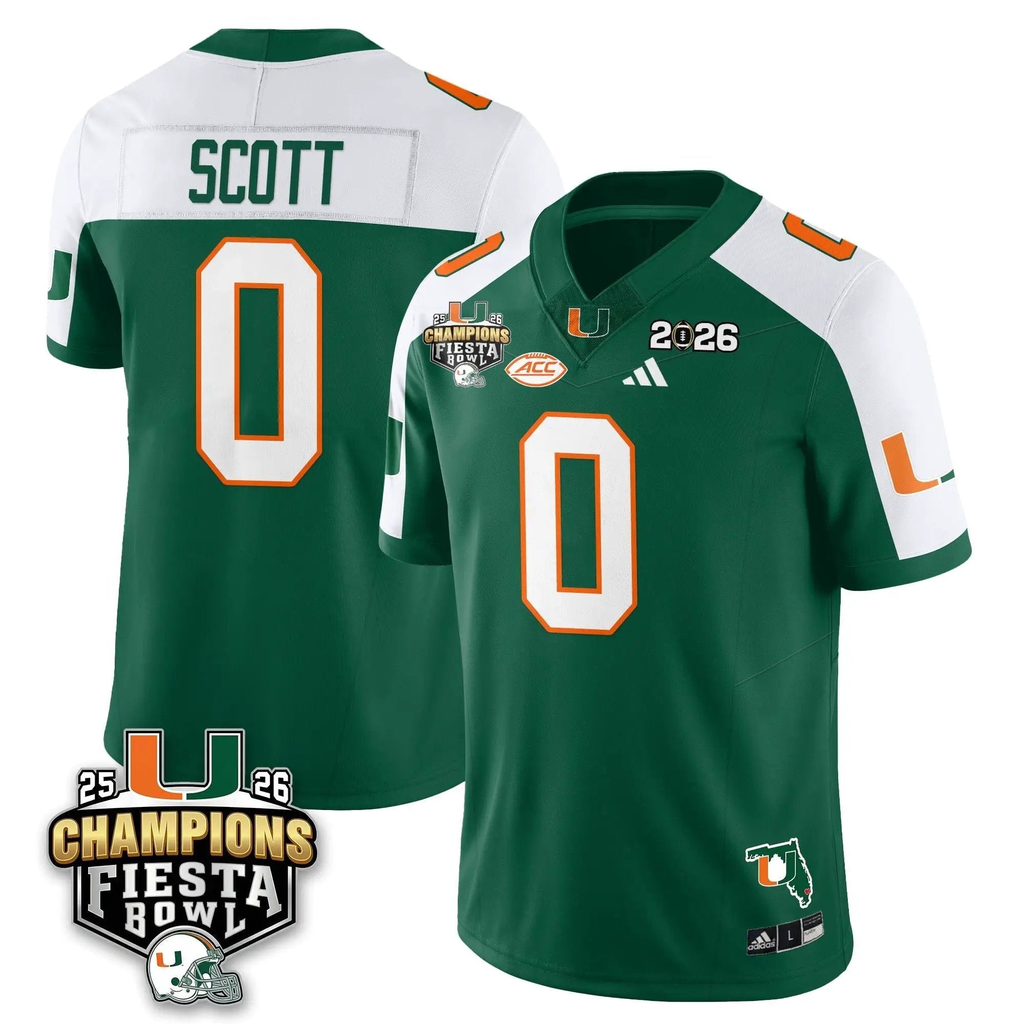 MIA Football Vapor Limited Jersey V3 - Fiesta Bowl Champions by Miami Hurricanes