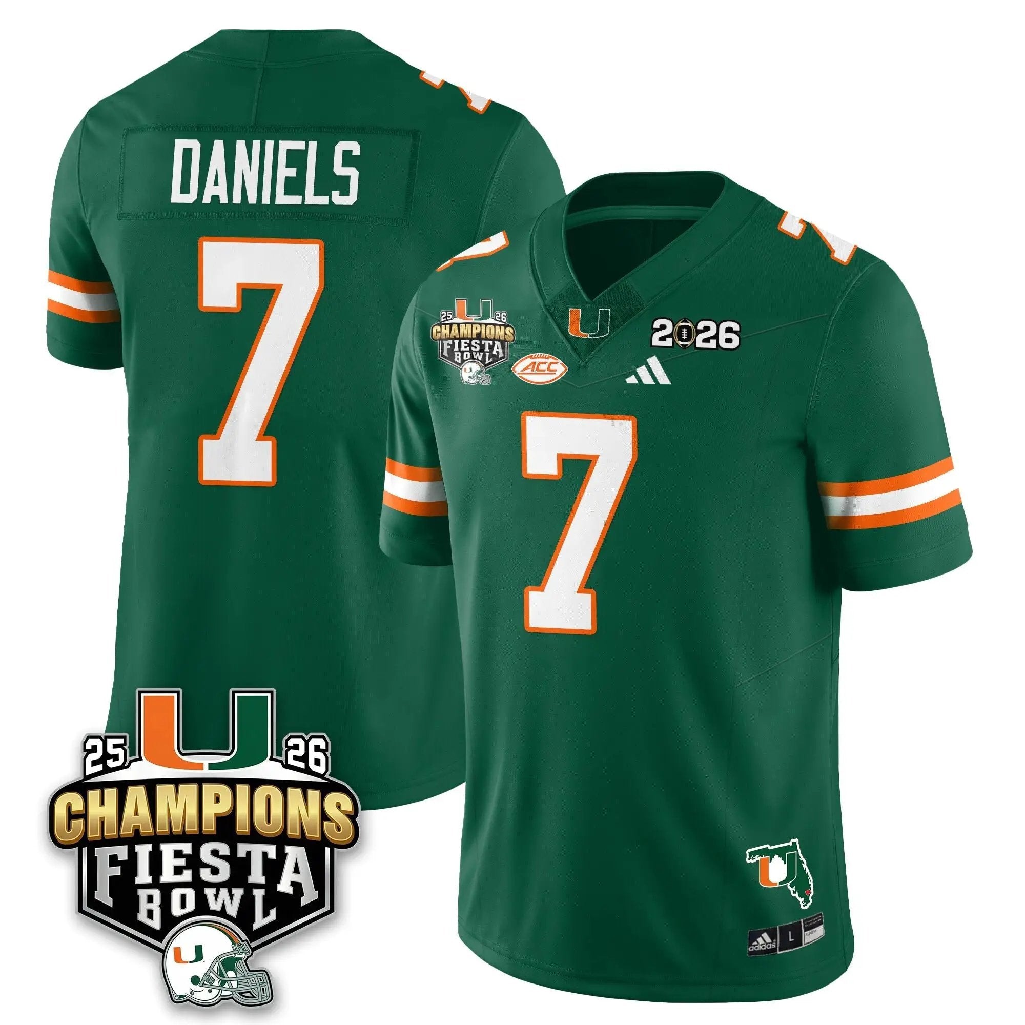 MIA Football Vapor Limited Jersey V3 - Fiesta Bowl Champions by Miami Hurricanes