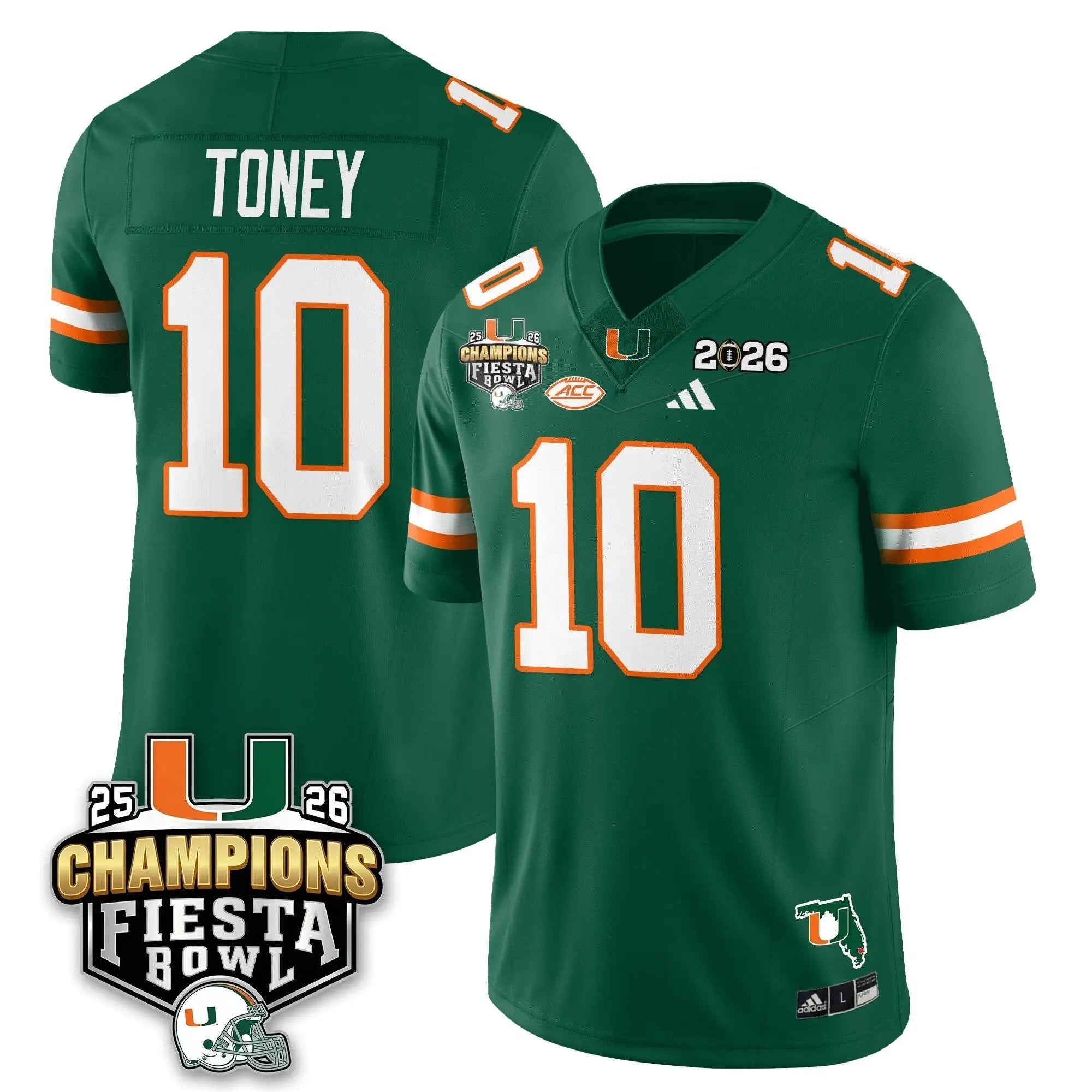 MIA Football Vapor Limited Jersey V3 - Fiesta Bowl Champions by Miami Hurricanes