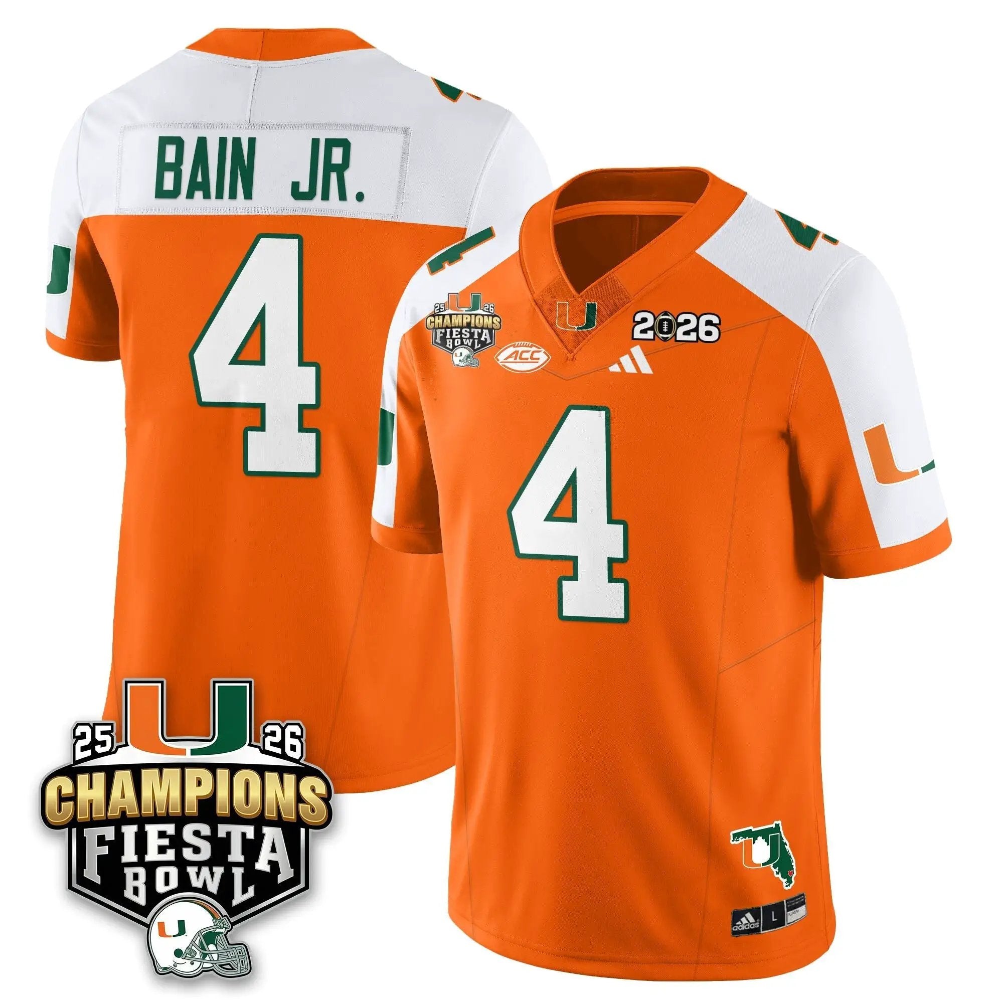 MIA Football Vapor Limited Jersey V3 - Fiesta Bowl Champions by Miami Hurricanes