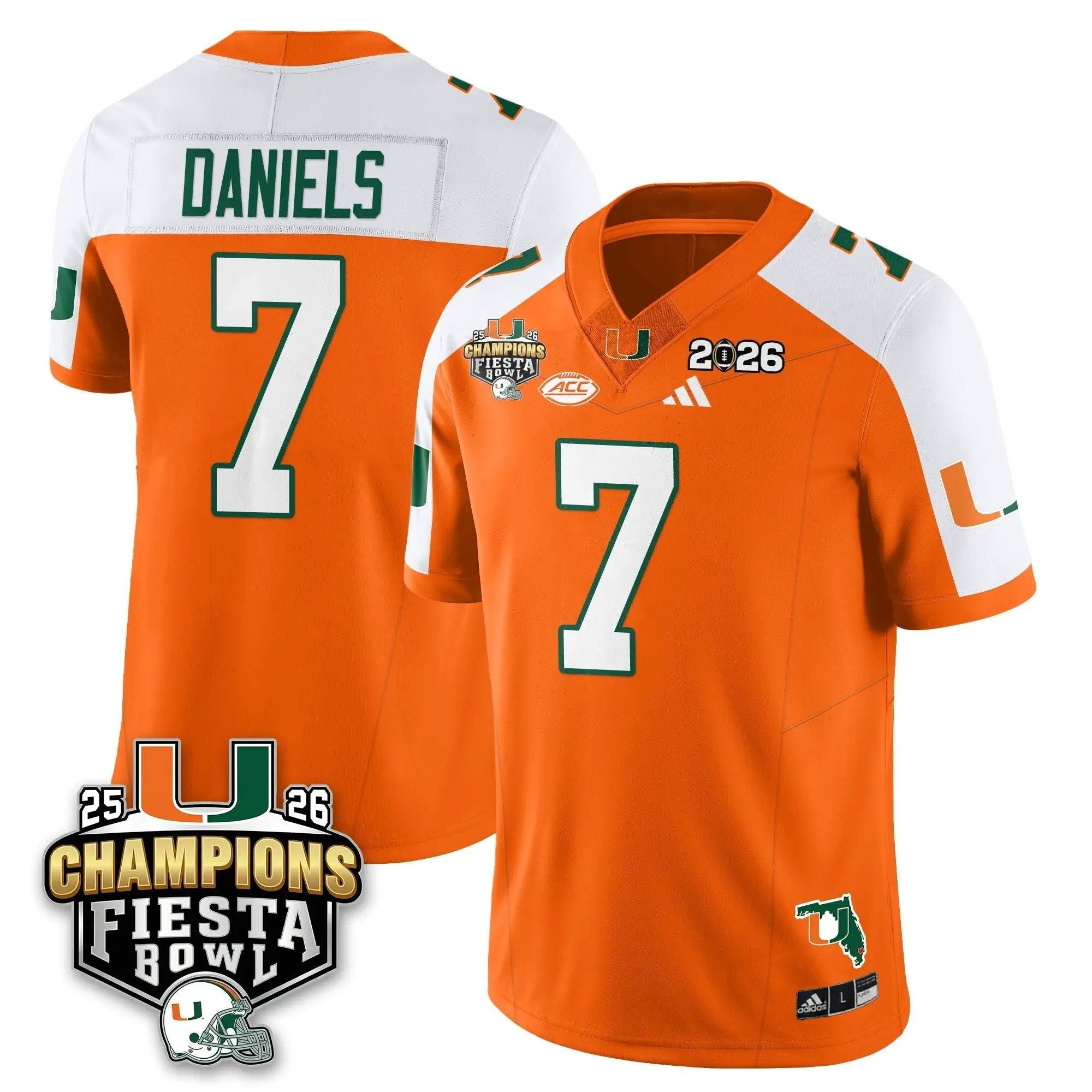 MIA Football Vapor Limited Jersey V3 - Fiesta Bowl Champions by Miami Hurricanes