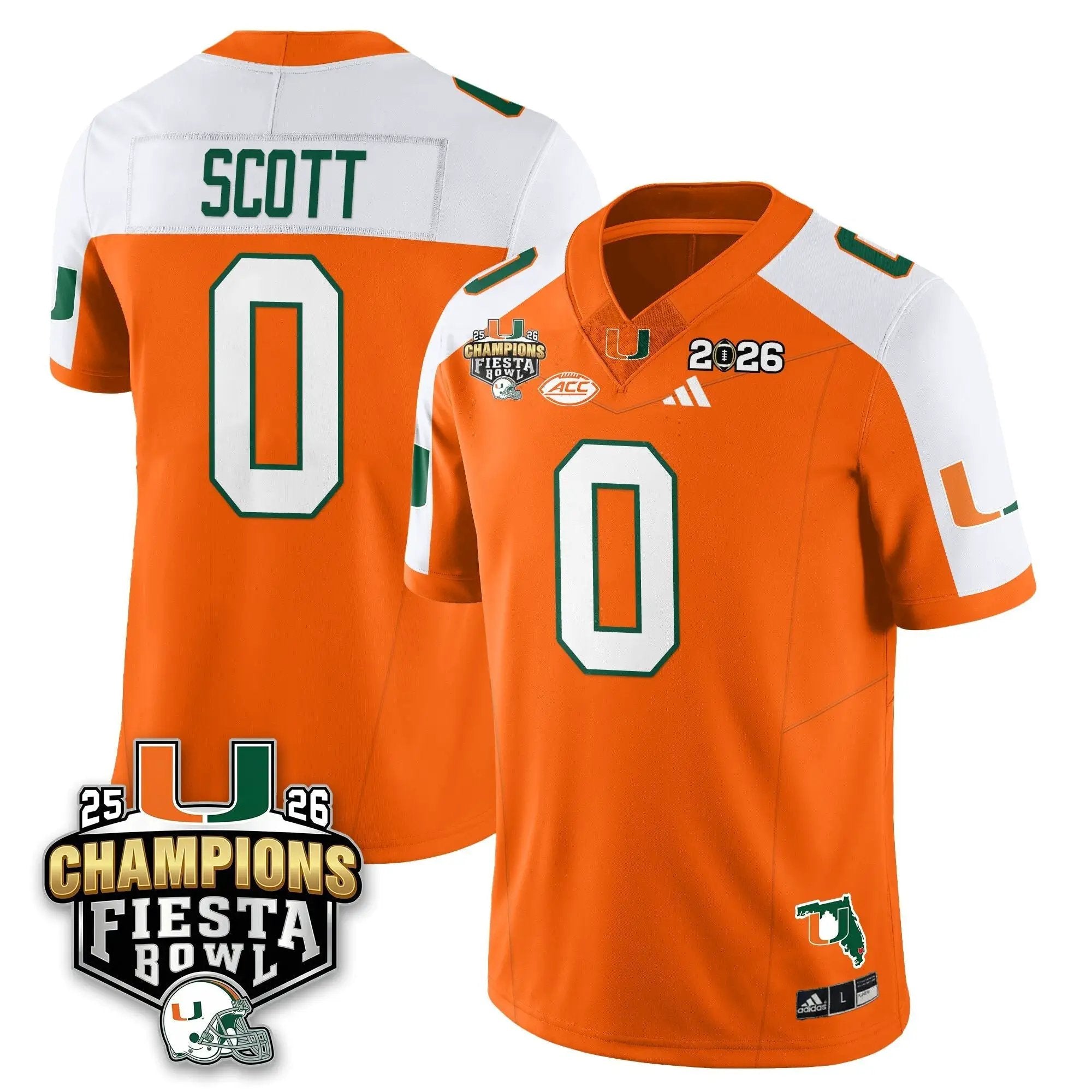 MIA Football Vapor Limited Jersey V3 - Fiesta Bowl Champions by Miami Hurricanes