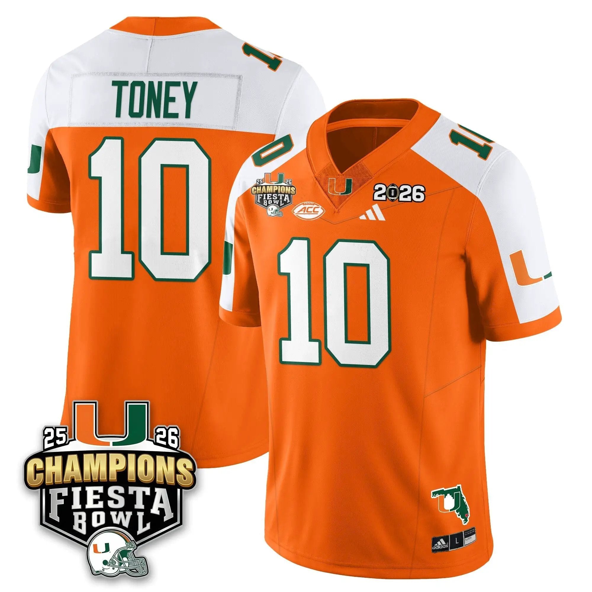MIA Football Vapor Limited Jersey V3 - Fiesta Bowl Champions by Miami Hurricanes