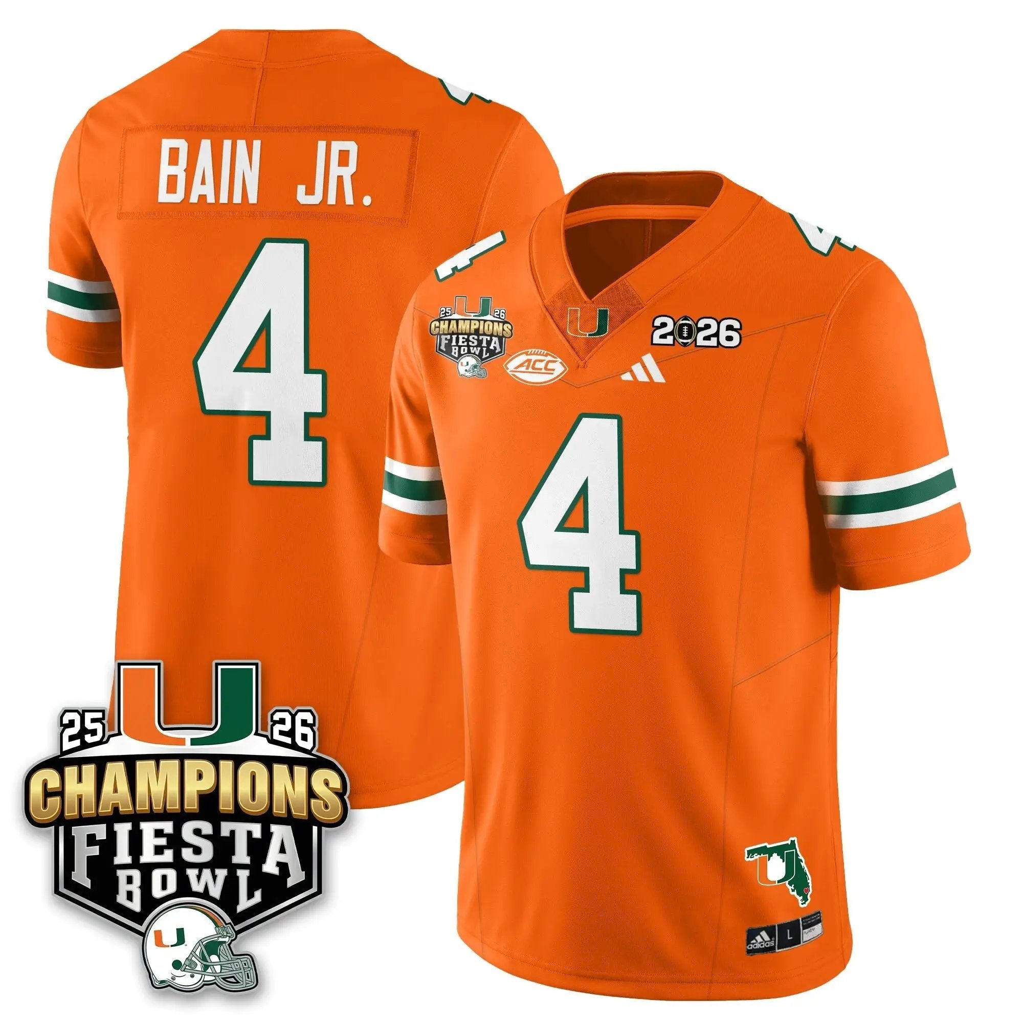 MIA Football Vapor Limited Jersey V3 - Fiesta Bowl Champions by Miami Hurricanes