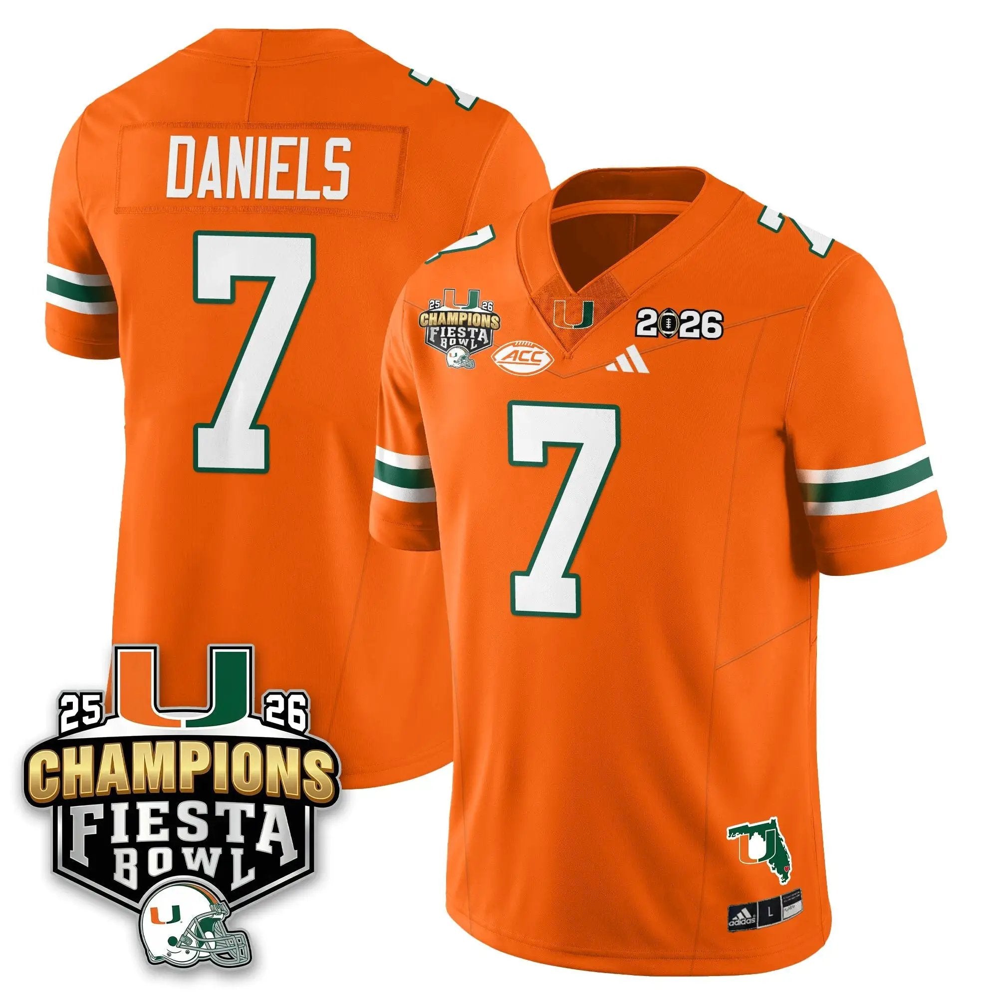 MIA Football Vapor Limited Jersey V3 - Fiesta Bowl Champions by Miami Hurricanes