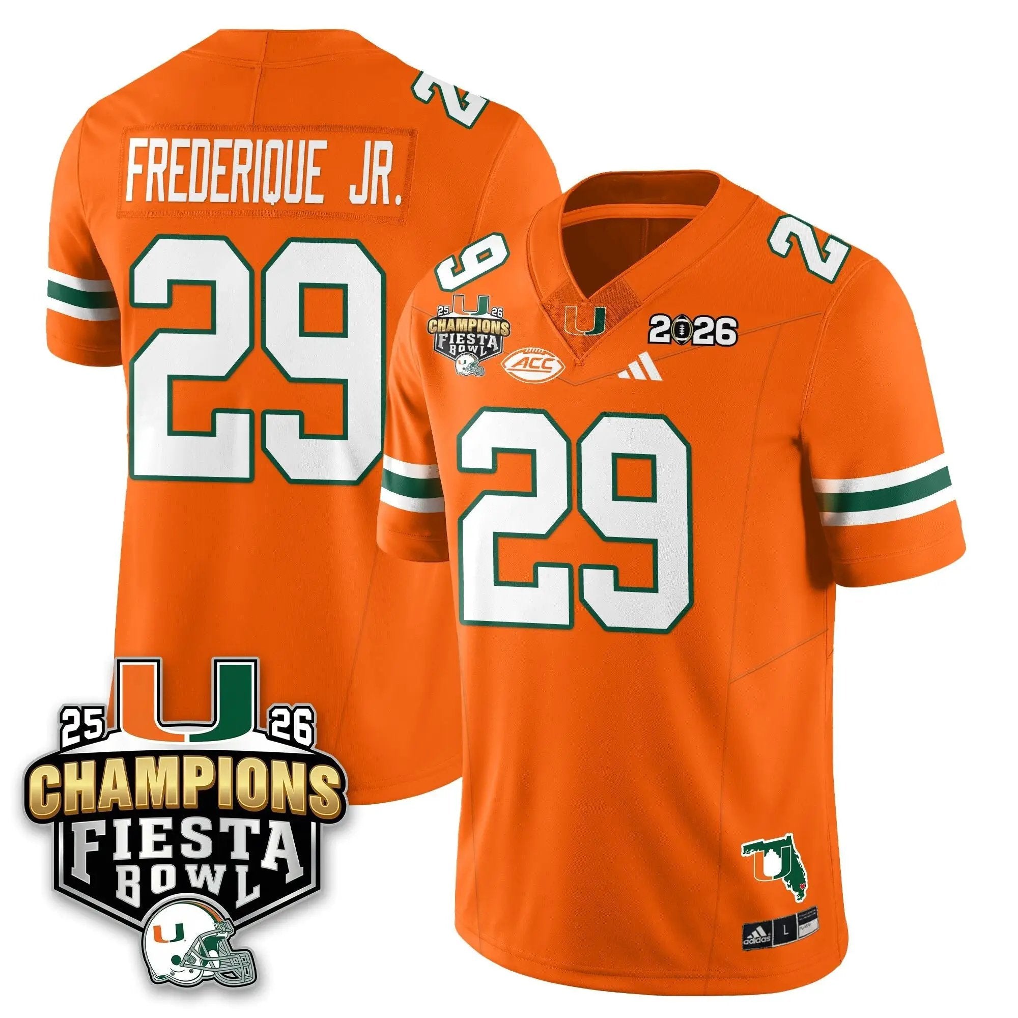 MIA Football Vapor Limited Jersey V3 - Fiesta Bowl Champions by Miami Hurricanes
