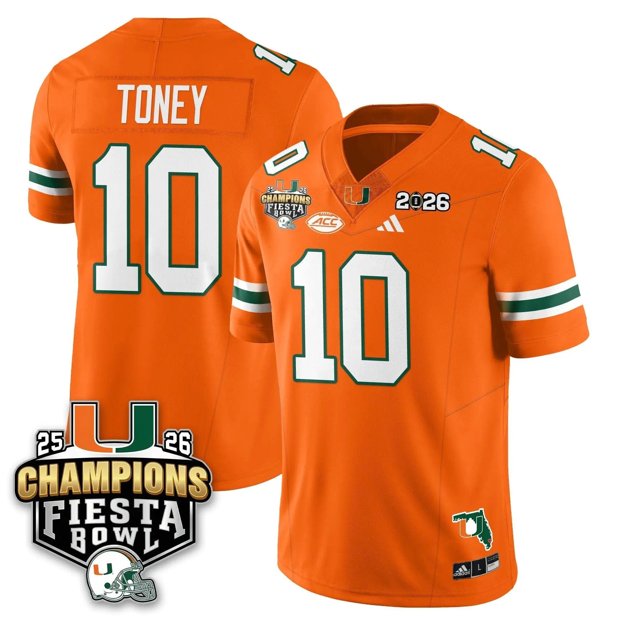 MIA Football Vapor Limited Jersey V3 - Fiesta Bowl Champions by Miami Hurricanes