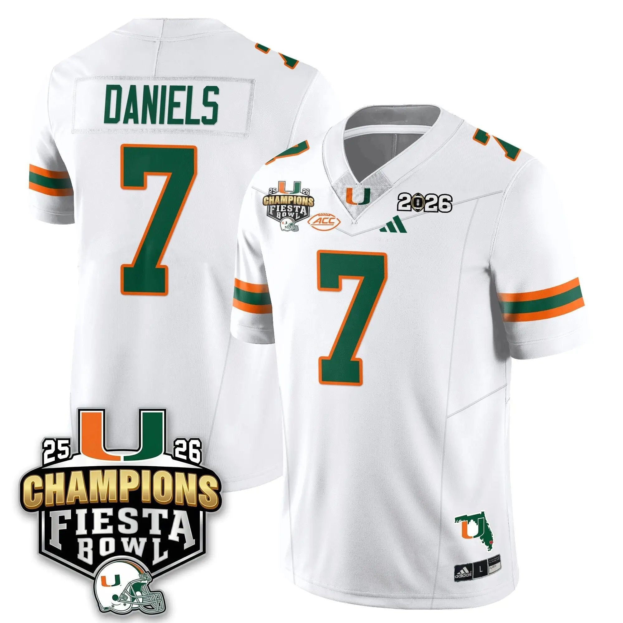MIA Football Vapor Limited Jersey V3 - Fiesta Bowl Champions by Miami Hurricanes