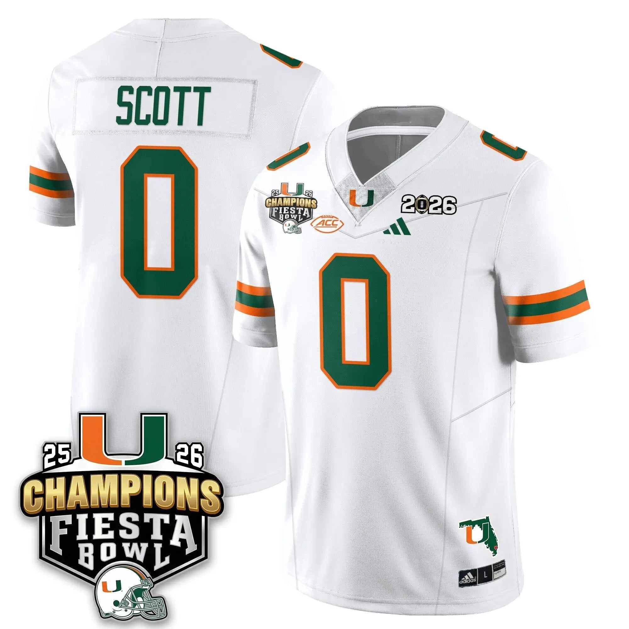 MIA Football Vapor Limited Jersey V3 - Fiesta Bowl Champions by Miami Hurricanes