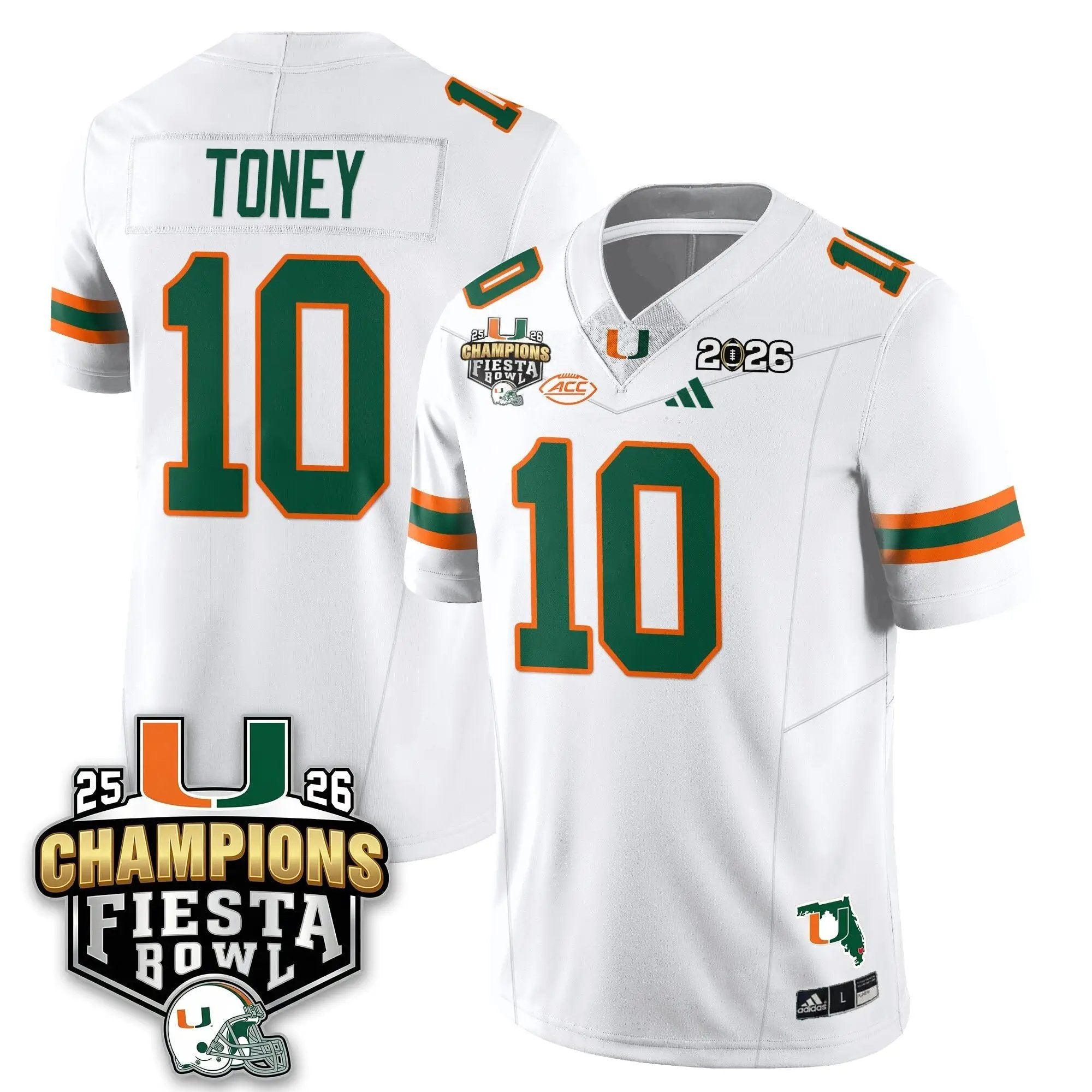 MIA Football Vapor Limited Jersey V3 - Fiesta Bowl Champions by Miami Hurricanes