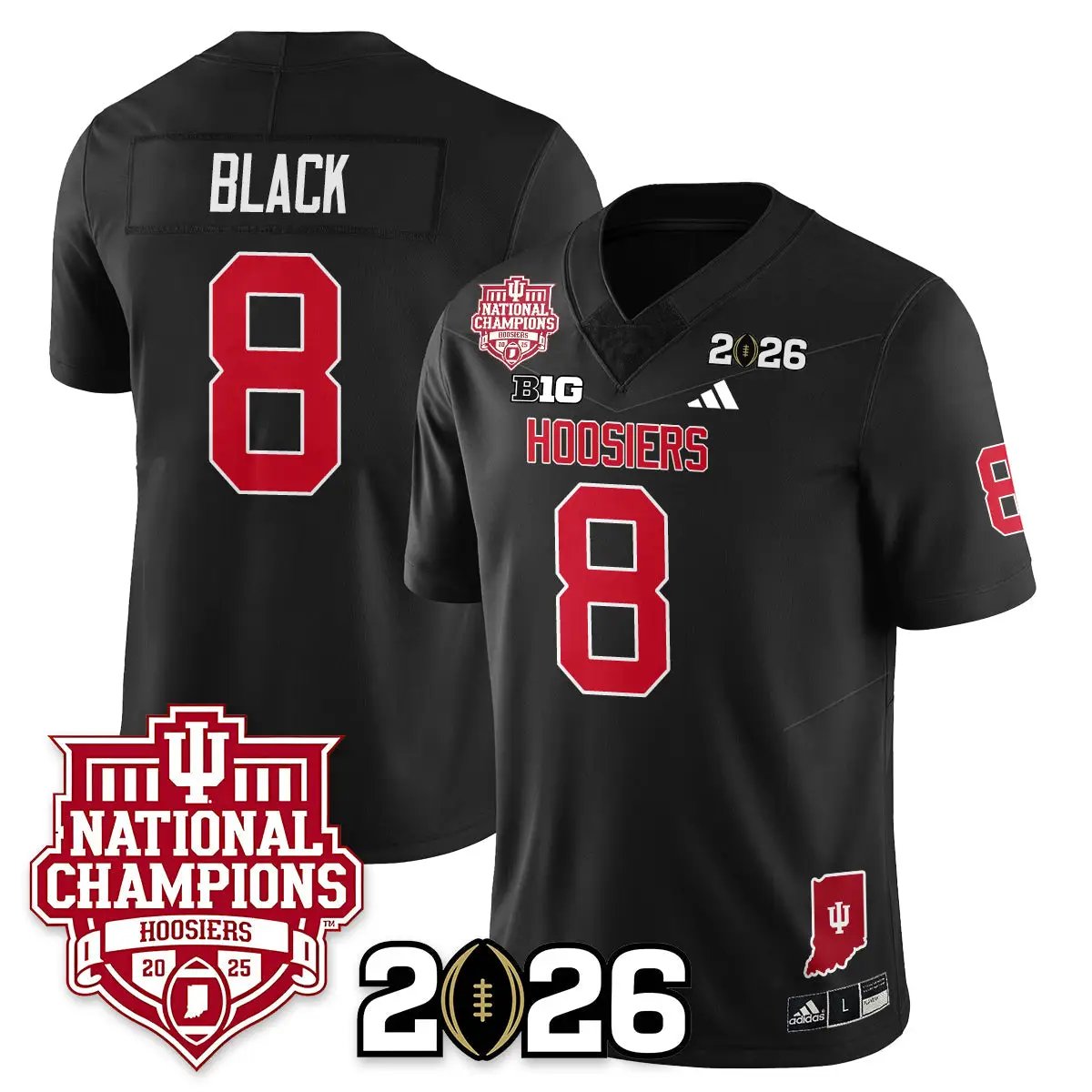 Indiana Hoosiers Vapor Limited Football Jersey - 2025 National Champions by Indiana Hoosiers
