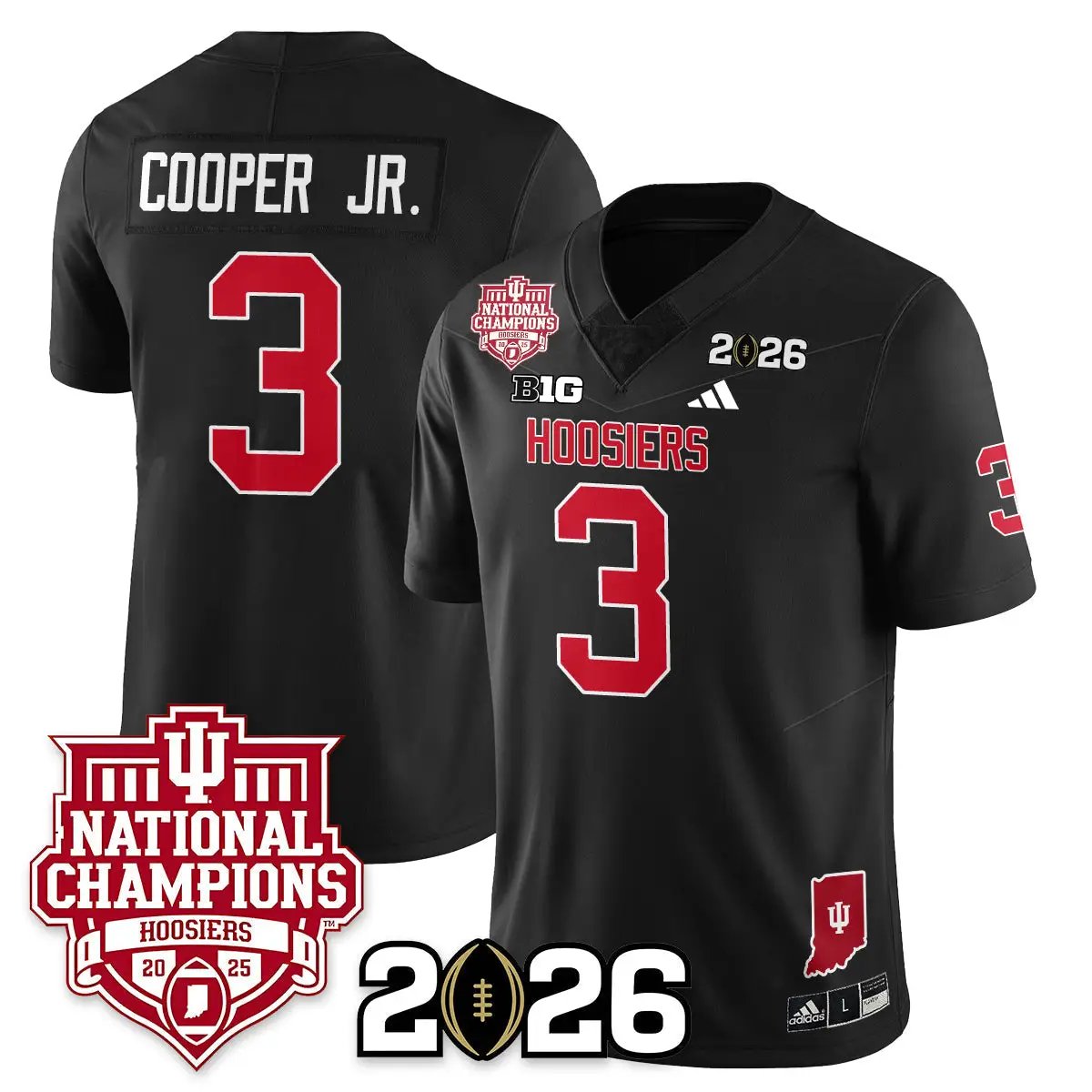 Indiana Hoosiers Vapor Limited Football Jersey - 2025 National Champions by Indiana Hoosiers