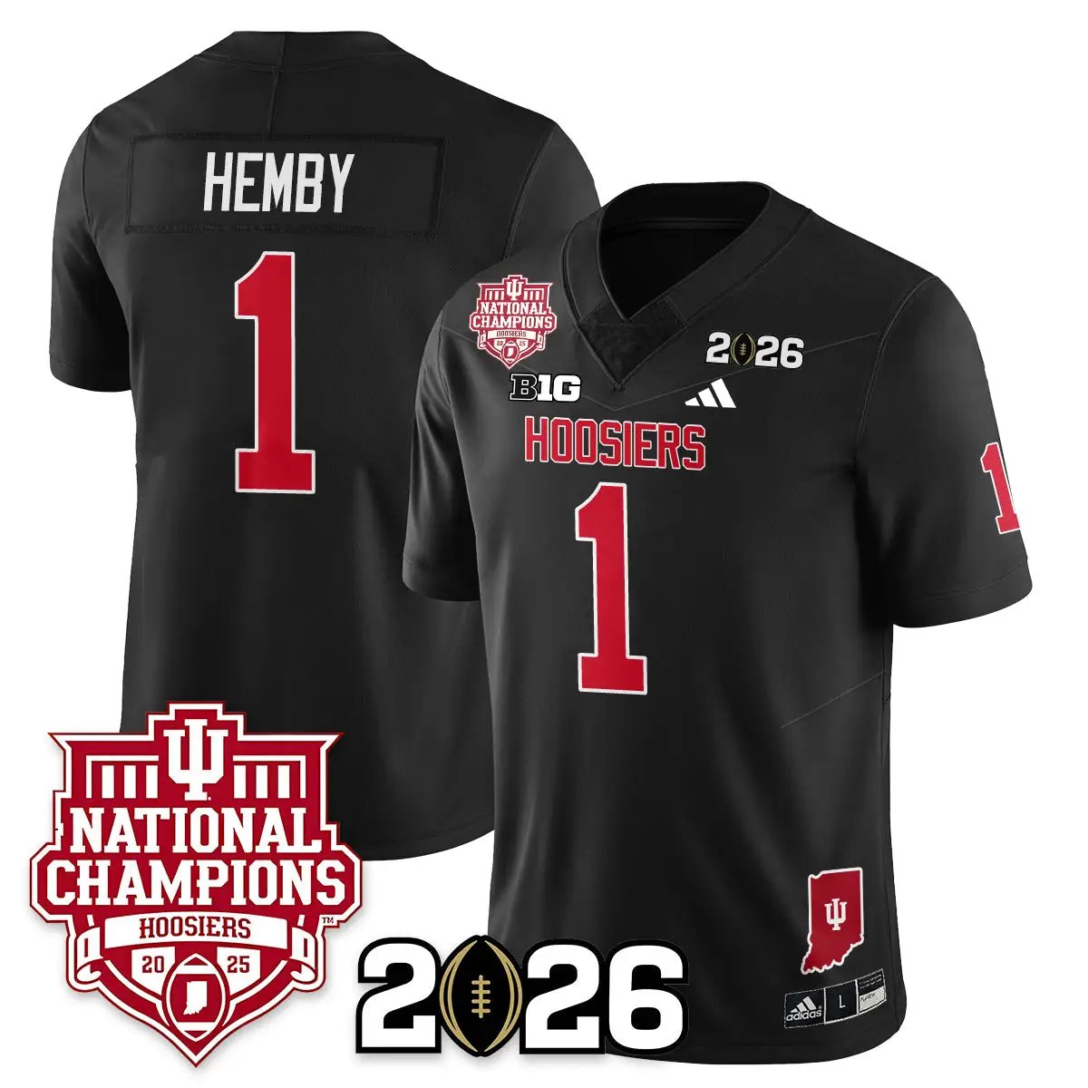 Indiana Hoosiers Vapor Limited Football Jersey - 2025 National Champions by Indiana Hoosiers