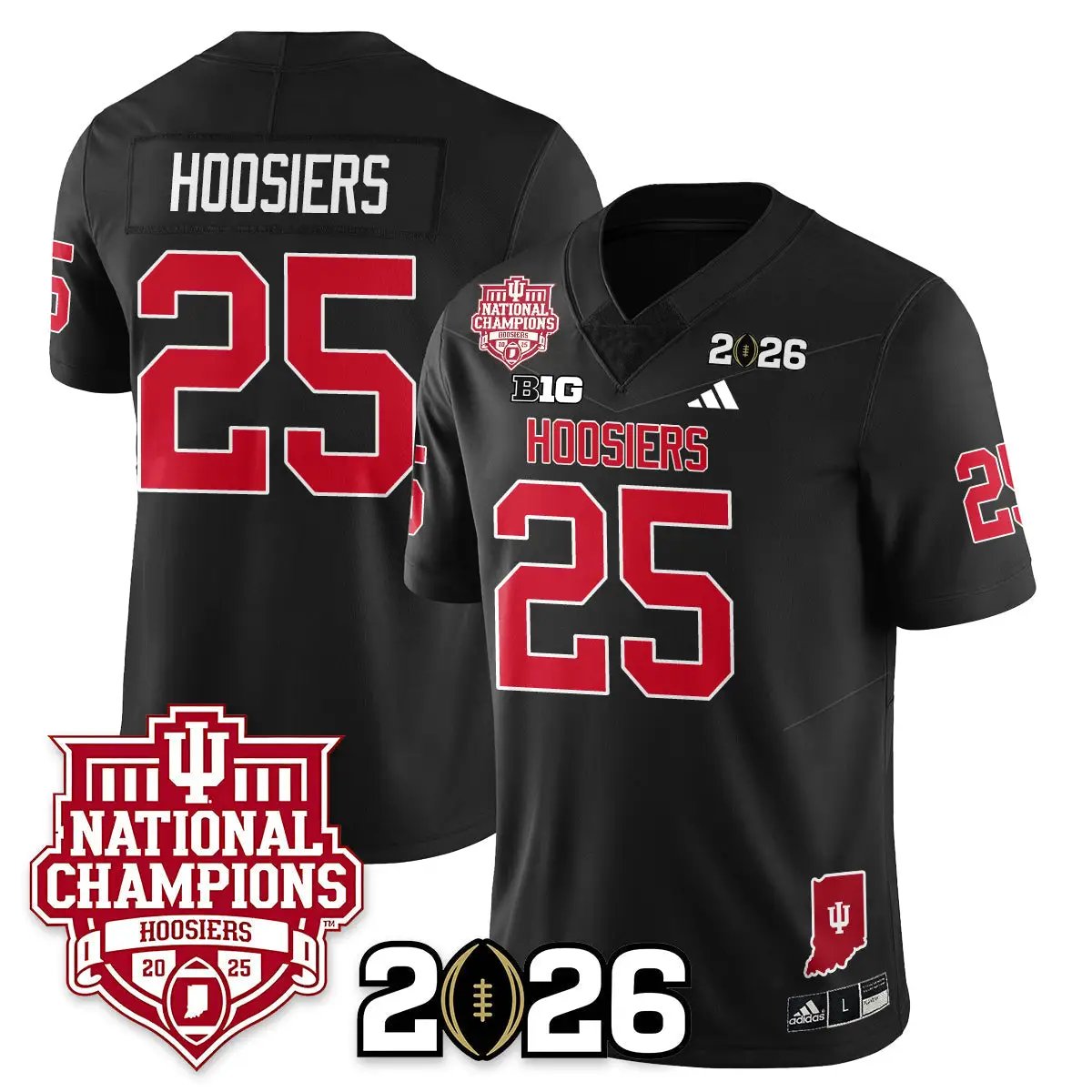 Indiana Hoosiers Vapor Limited Football Jersey - 2025 National Champions by Indiana Hoosiers