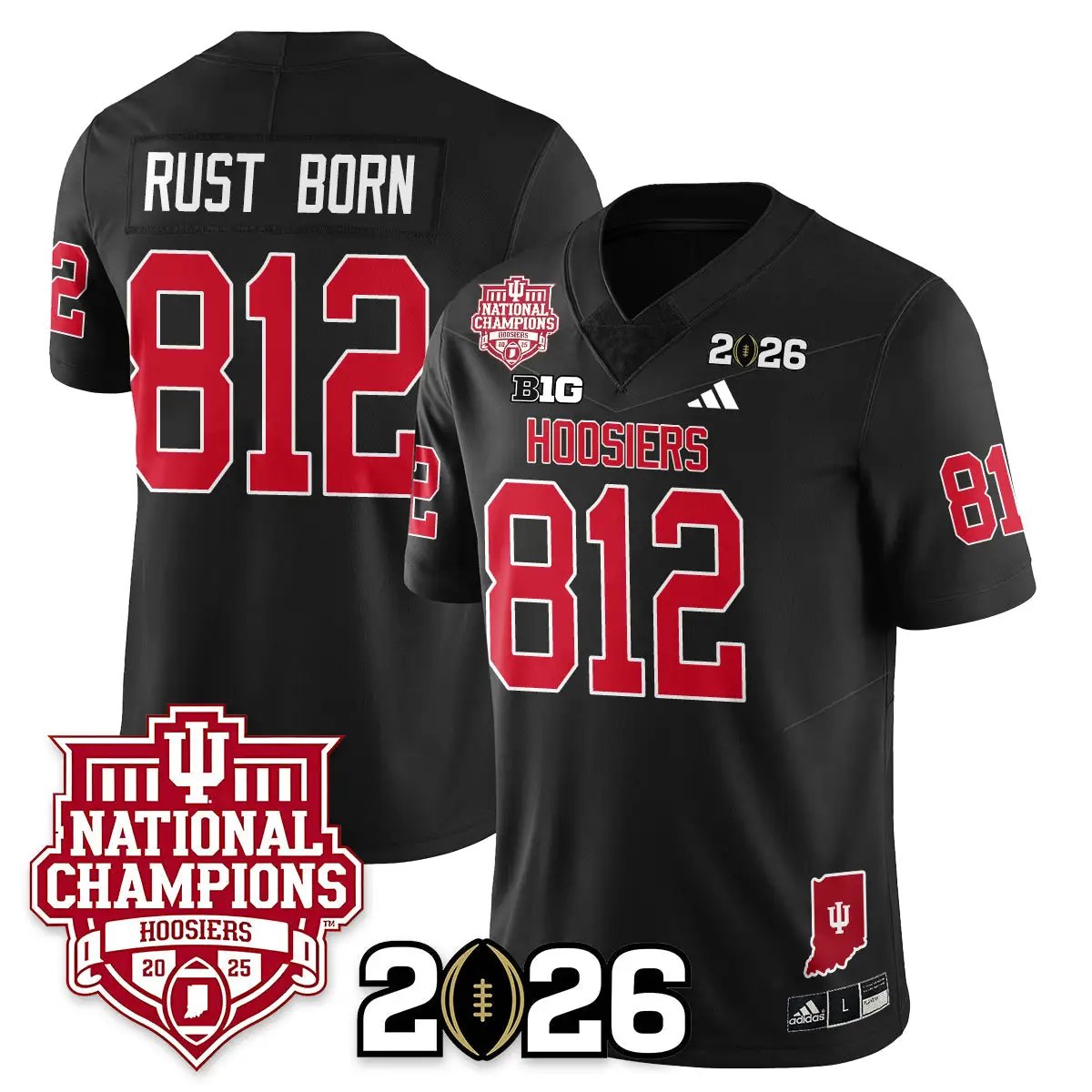 Indiana Hoosiers Vapor Limited Football Jersey - 2025 National Champions by Indiana Hoosiers
