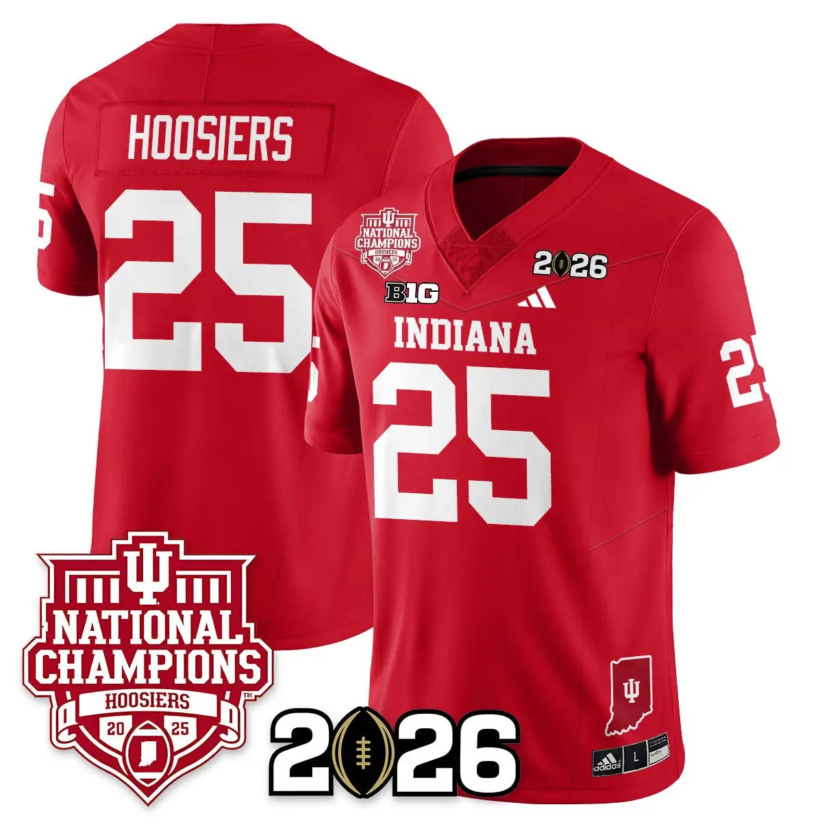 Indiana Hoosiers Vapor Limited Football Jersey - 2025 National Champions by Indiana Hoosiers