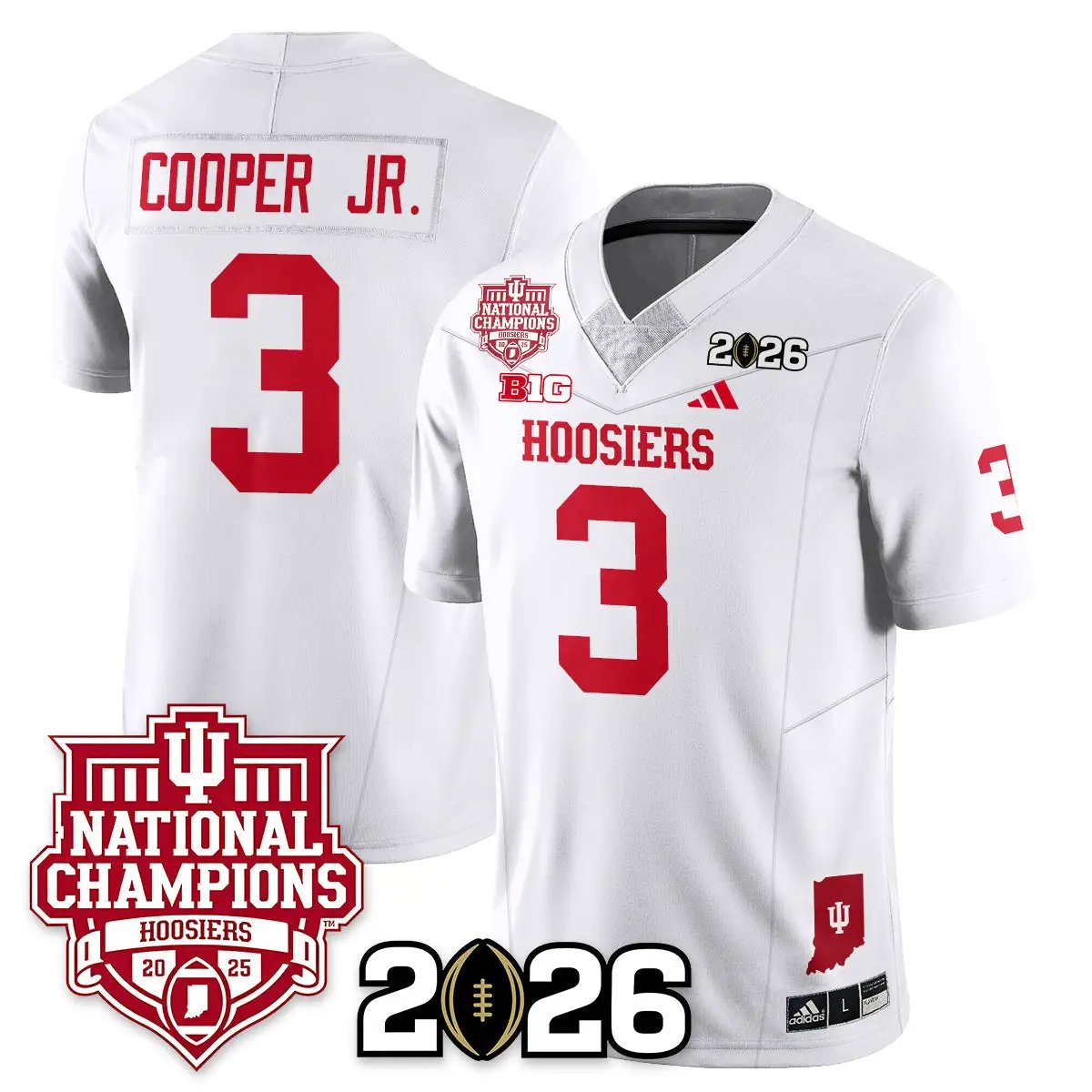 Indiana Hoosiers Vapor Limited Football Jersey - 2025 National Champions by Indiana Hoosiers