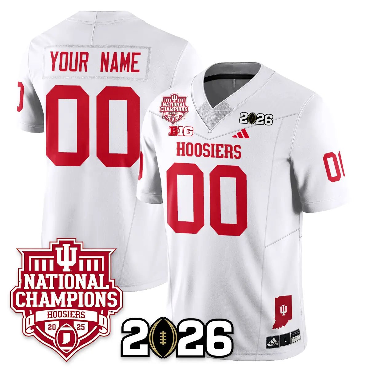 Indiana Hoosiers Vapor Limited Football Custom Jersey - 2025 National Champions by Indiana Hoosiers