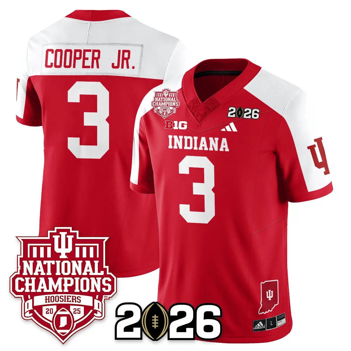 Indiana Hoosiers Vapor Limited Football Jersey - 2025 National Champions by Indiana Hoosiers