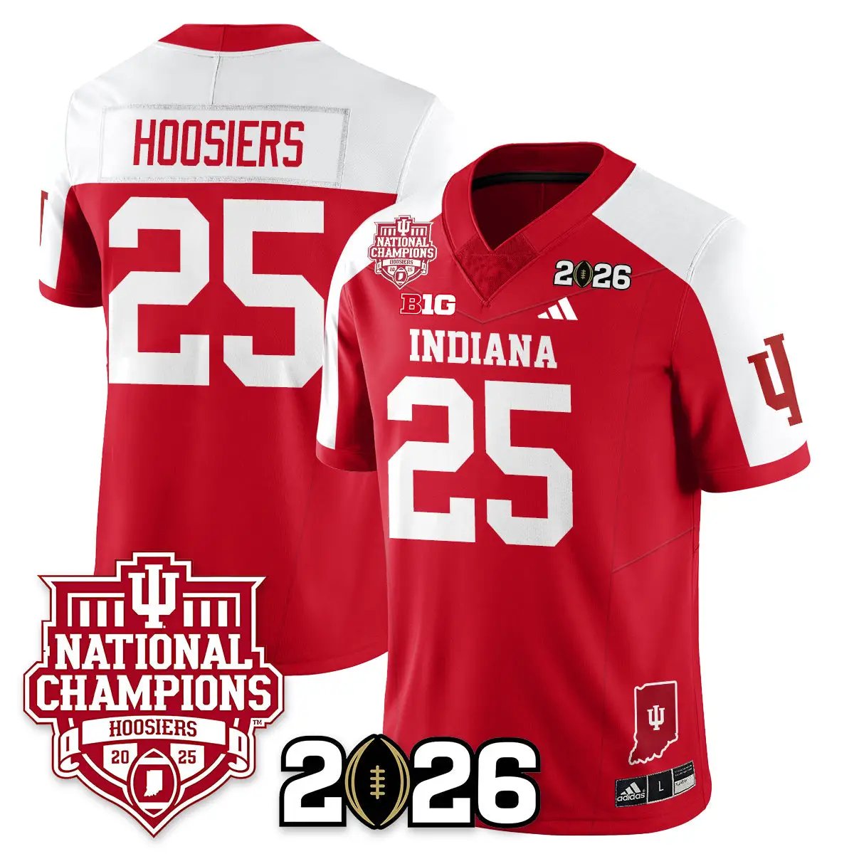 Indiana Hoosiers Vapor Limited Football Jersey - 2025 National Champions by Indiana Hoosiers