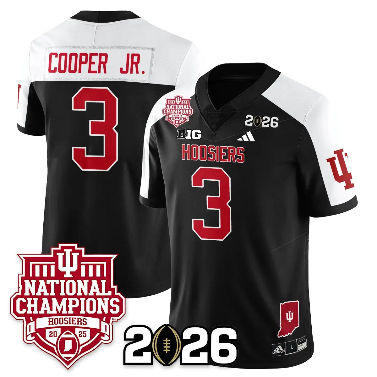 Indiana Hoosiers Vapor Limited Football Jersey - 2025 National Champions by Indiana Hoosiers