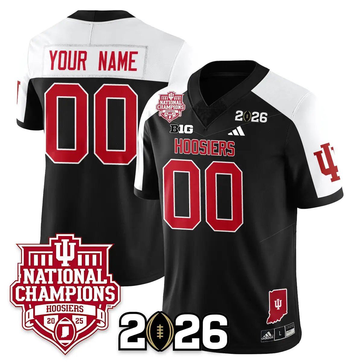 Indiana Hoosiers Vapor Limited Football Custom Jersey - 2025 National Champions by Indiana Hoosiers